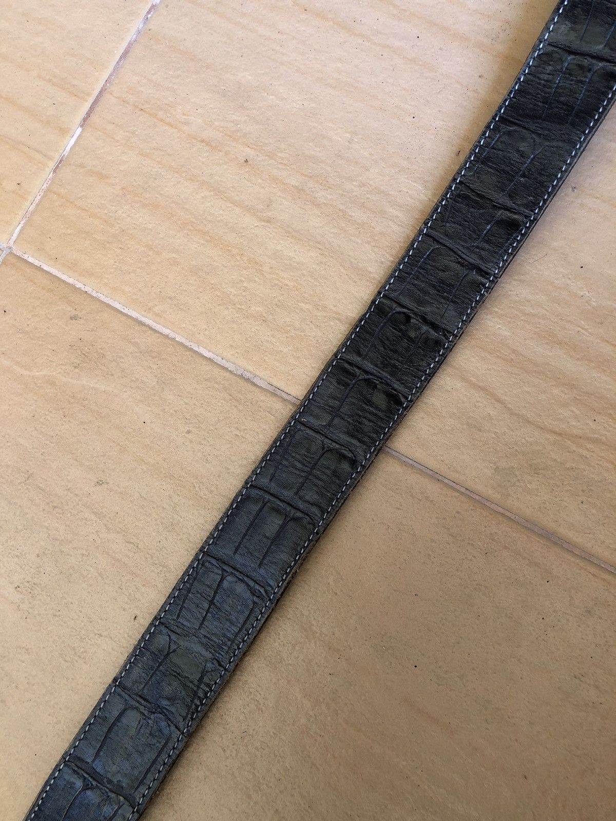 Burberry × Leather Vintage Burberry Black Label Leather Buckle Belts Size ONE SIZE - 6 Thumbnail