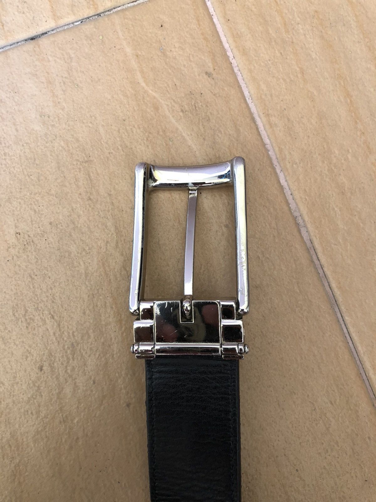 Burberry × Leather Vintage Burberry Black Label Leather Buckle Belts Size ONE SIZE - 4 Thumbnail