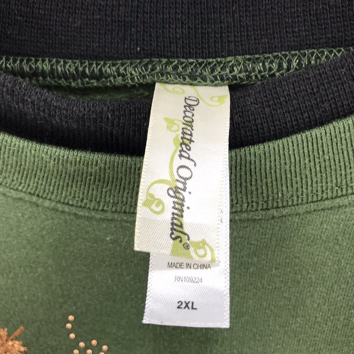 Japanese Brand Decorated Originals BigLogo Embroidered Crewneck Sweatshirt Size US XL / EU 56 / 4 - 6 Thumbnail