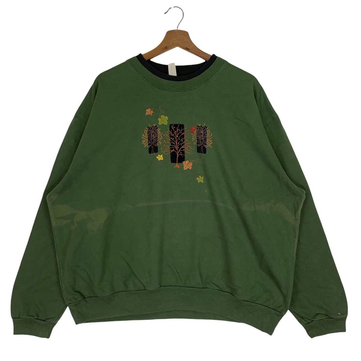 Japanese Brand Decorated Originals BigLogo Embroidered Crewneck Sweatshirt Size US XL / EU 56 / 4 - 1 Thumbnail