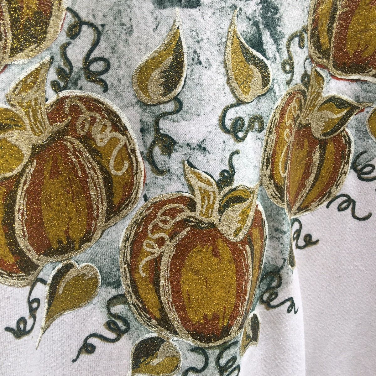Jerzees Vintage 90s Pumpkin Handrawn Custom Made Crewneck Size US XL / EU 56 / 4 - 5 Thumbnail
