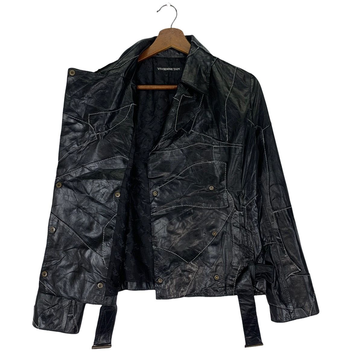 Genuine Leather Vivienne Tam Leather Designer Punk Bondage Style Jacket Size US S / EU 44-46 / 1 - 4 Thumbnail