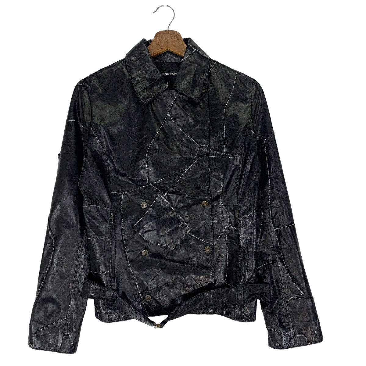 Genuine Leather Vivienne Tam Leather Designer Punk Bondage Style Jacket Size US S / EU 44-46 / 1 - 1 Thumbnail