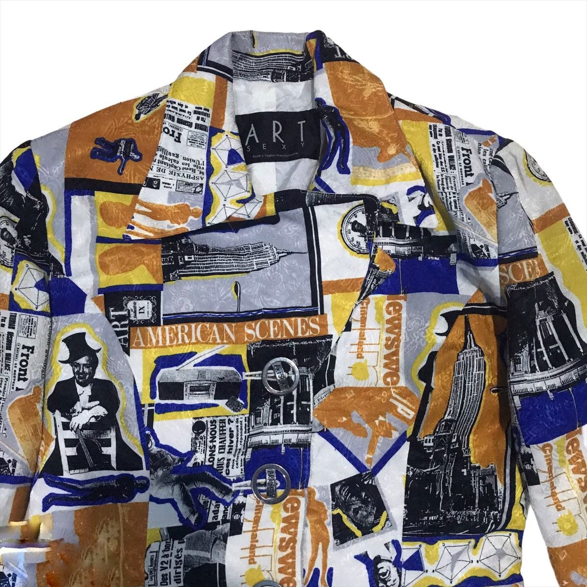 Band Tees Vintage Comedy Art Sexy Full Print Trench Coat Size M / US 6-8 / IT 42-44 - 5 Thumbnail