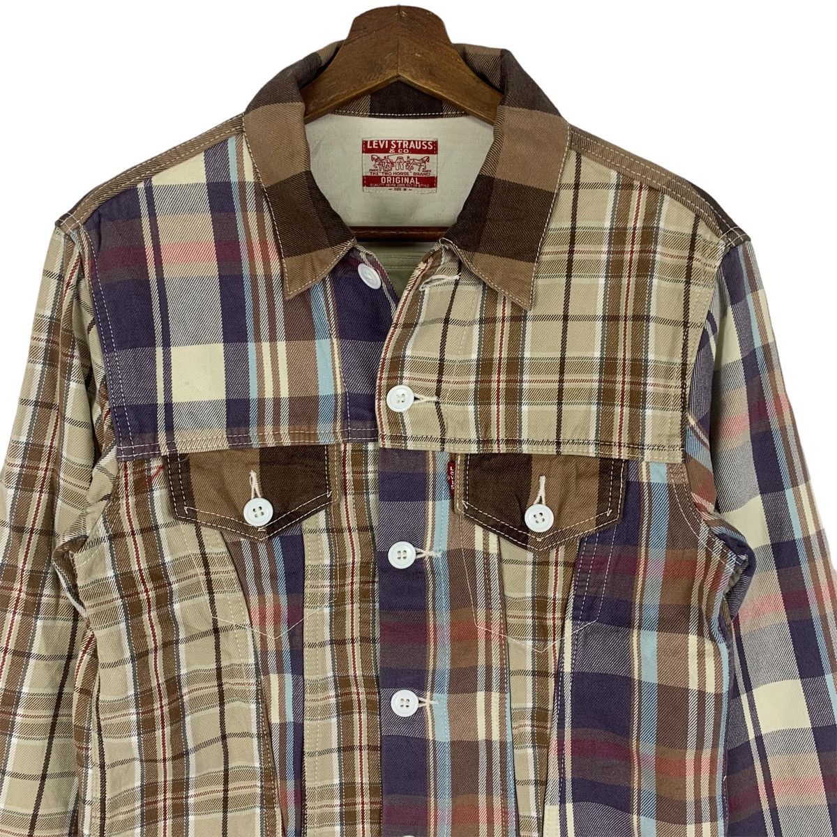Flannel Vintage Levi Flannel Buttonup Shirt Size US M / EU 48-50 / 2 - 2 Thumbnail