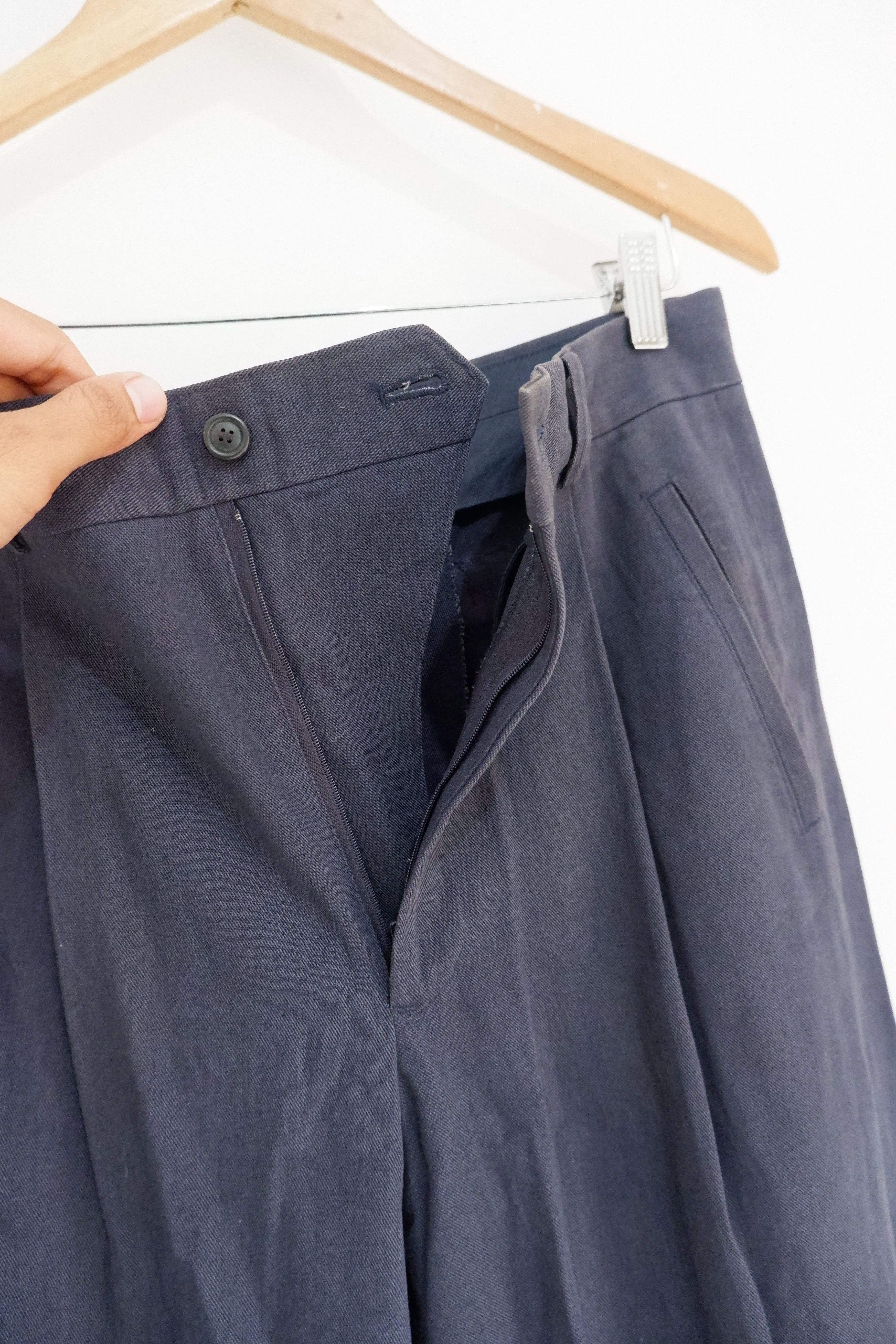 Issey Miyake Vintage 90s Issey Miyake 3D Back Pocket Pants Size US 30 / EU 46 - 6 Thumbnail