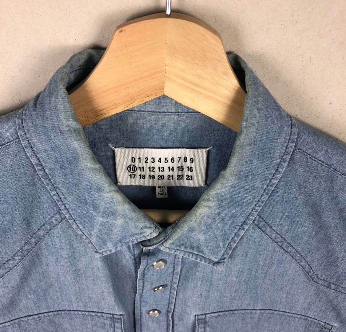Maison Margiela SS15 Maison Margiela MM6 Artisanal Chambray Denim Shirt Size US M / EU 48-50 / 2 - 6 Thumbnail