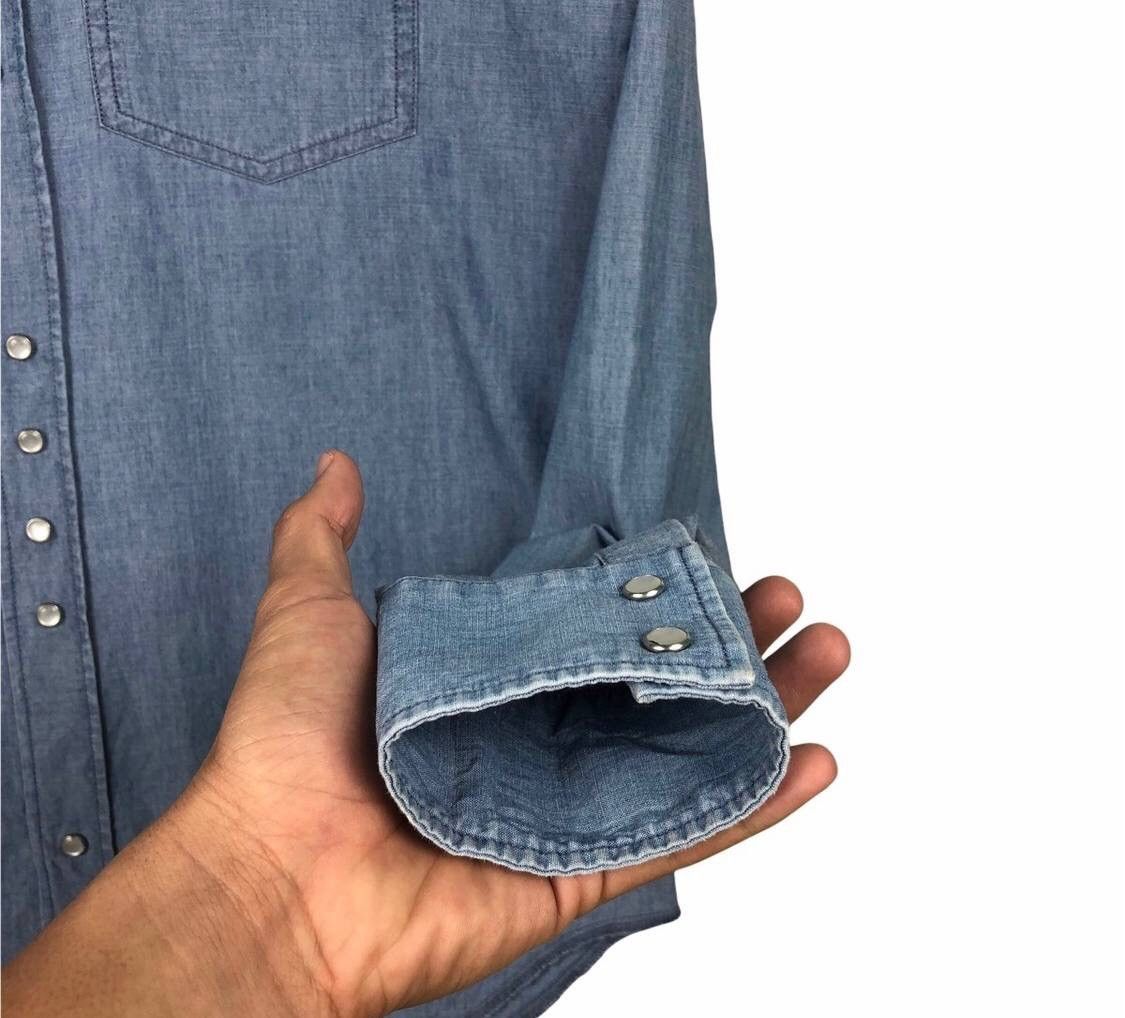 Maison Margiela SS15 Maison Margiela MM6 Artisanal Chambray Denim Shirt Size US M / EU 48-50 / 2 - 5 Thumbnail