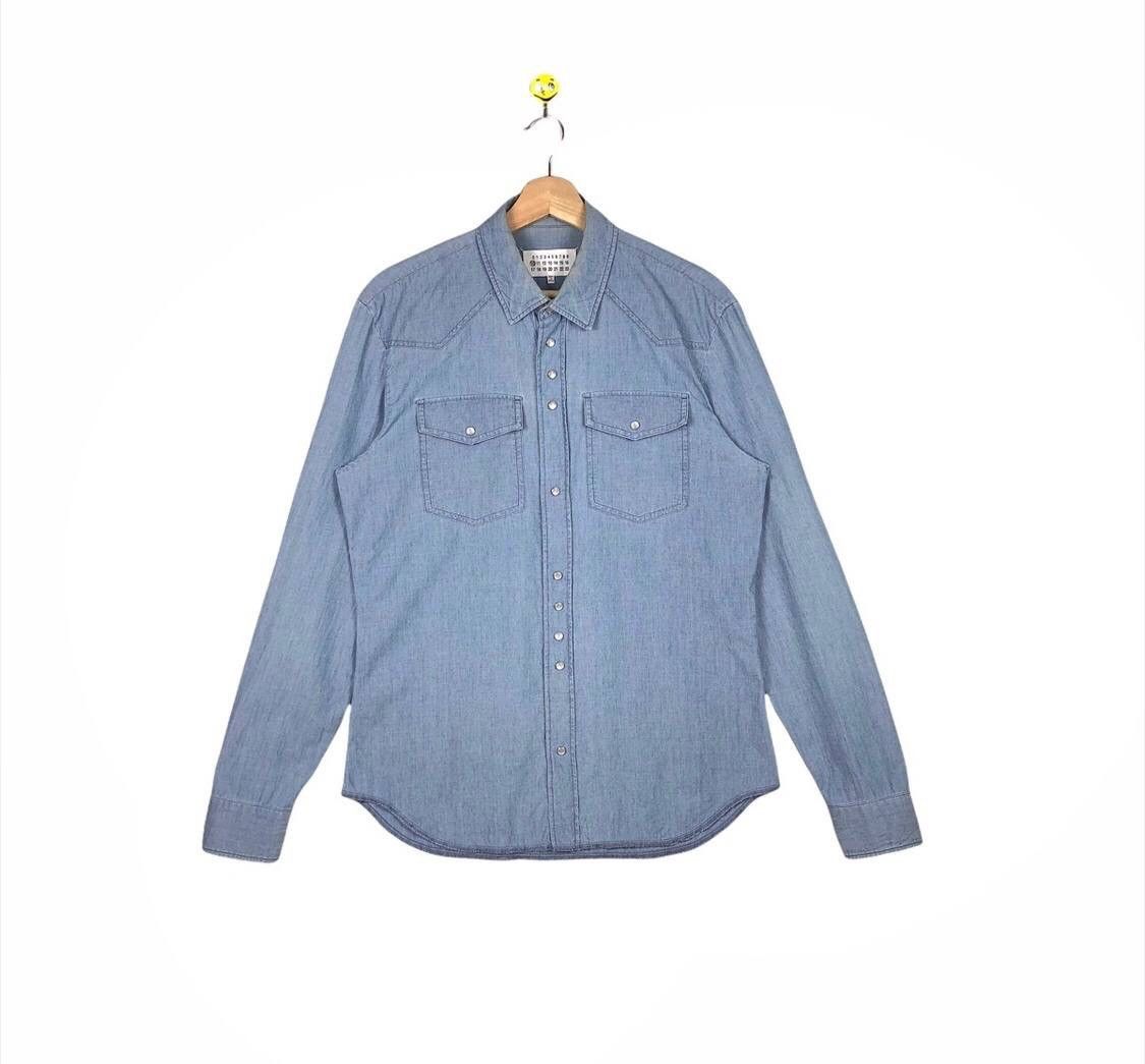 Maison Margiela SS15 Maison Margiela MM6 Artisanal Chambray Denim Shirt Size US M / EU 48-50 / 2 - 1 Thumbnail