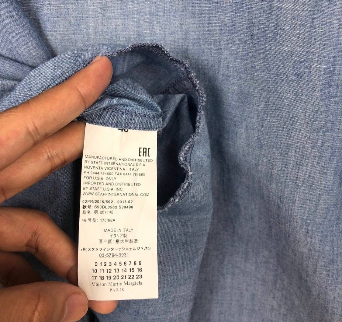 Maison Margiela SS15 Maison Margiela MM6 Artisanal Chambray Denim Shirt Size US M / EU 48-50 / 2 - 10 Thumbnail