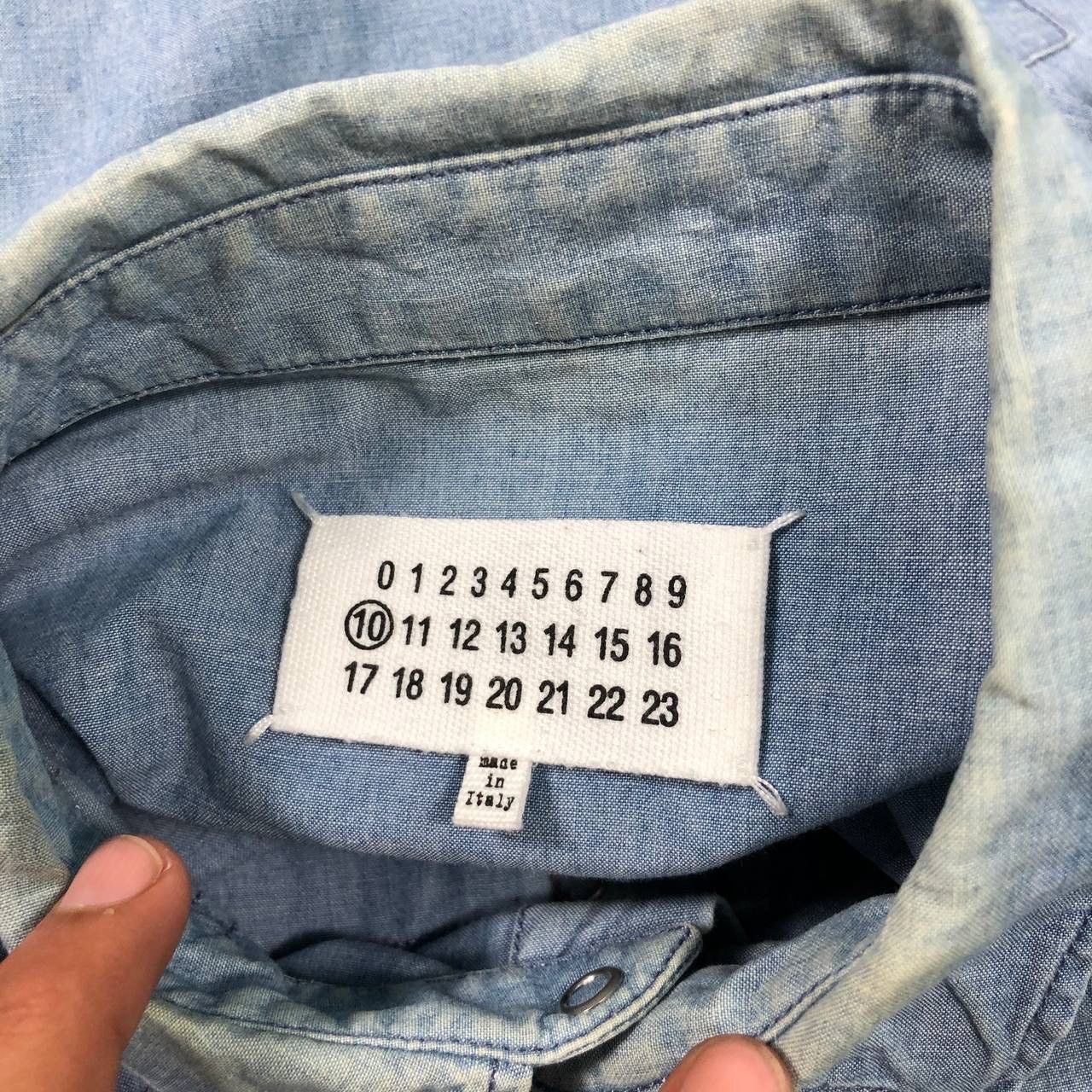 Maison Margiela SS15 Maison Margiela MM6 Artisanal Chambray Denim Shirt Size US M / EU 48-50 / 2 - 8 Thumbnail