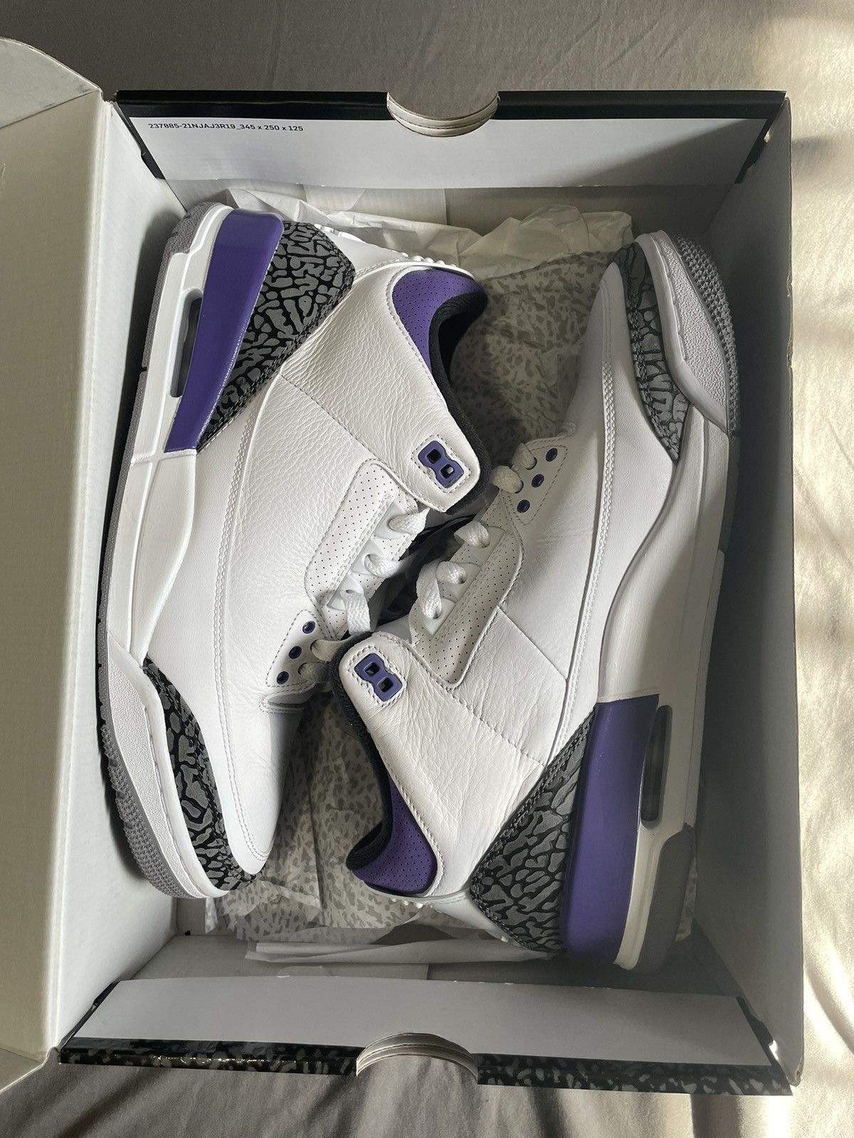 Jordan Brand × Nike *SEND OFFERS* Air Jordan 3 Retro Dark Iris Size US 11 / EU 44 - 7 Thumbnail