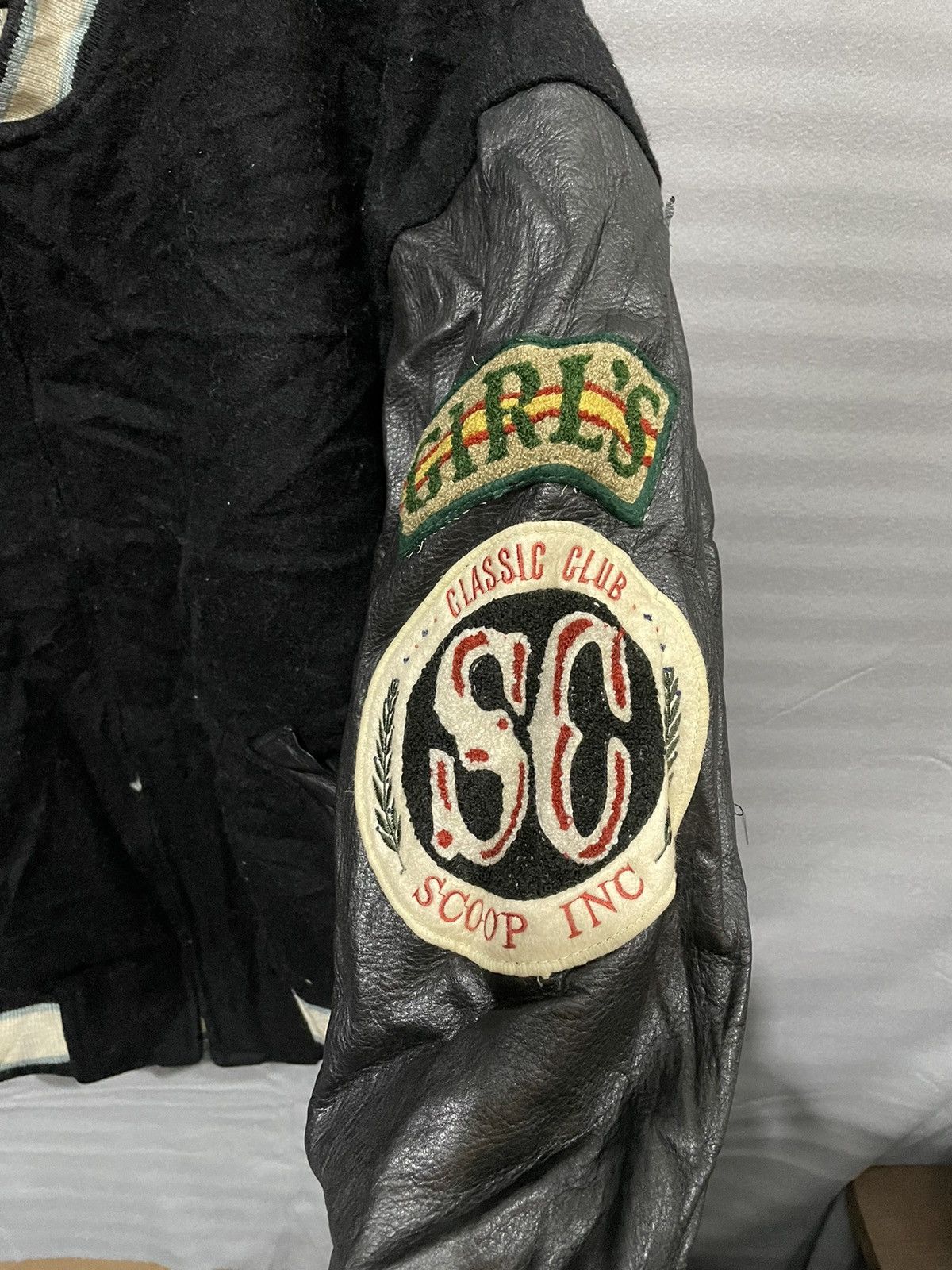 Vintage Vintage Japan Varsity Jacket Leather Size US M / EU 48-50 / 2 - 6 Thumbnail