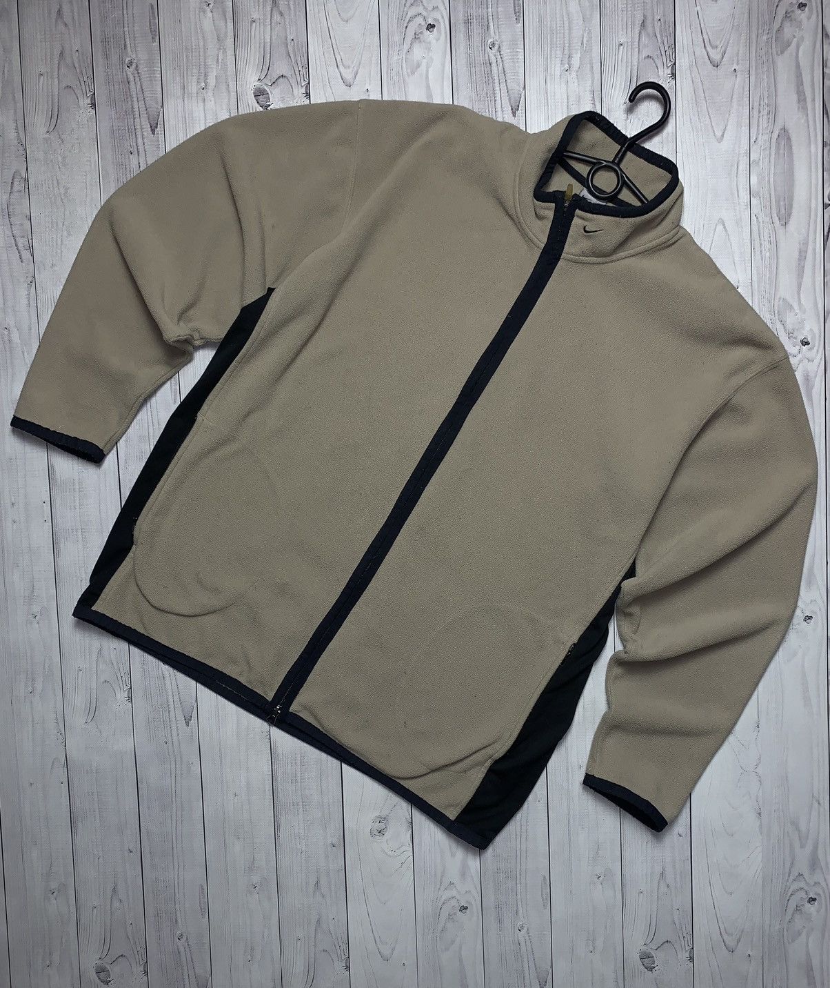 Nike × Vintage Vintage Nike logo neck fleece jacket size XL logo Size US XL / EU 56 / 4 - 1 Thumbnail