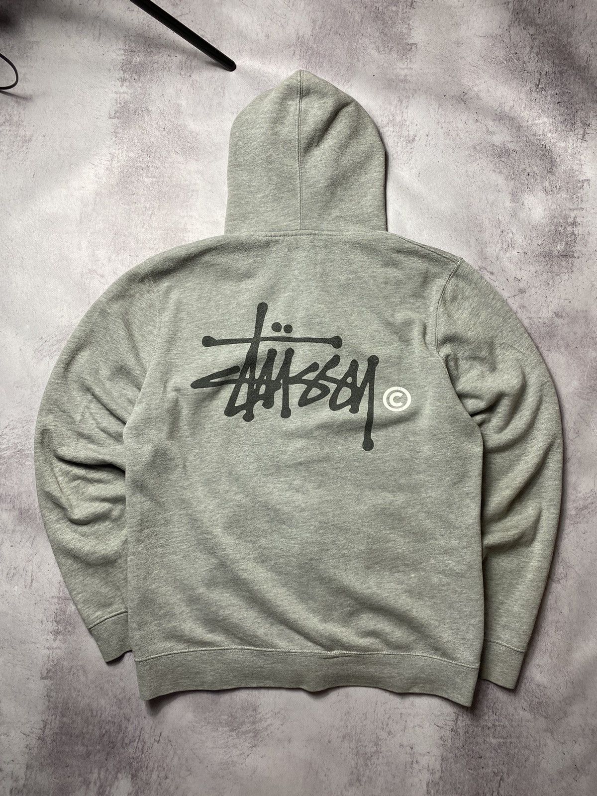 Vintage Stussy Zip Up Fleece Jacket Size S