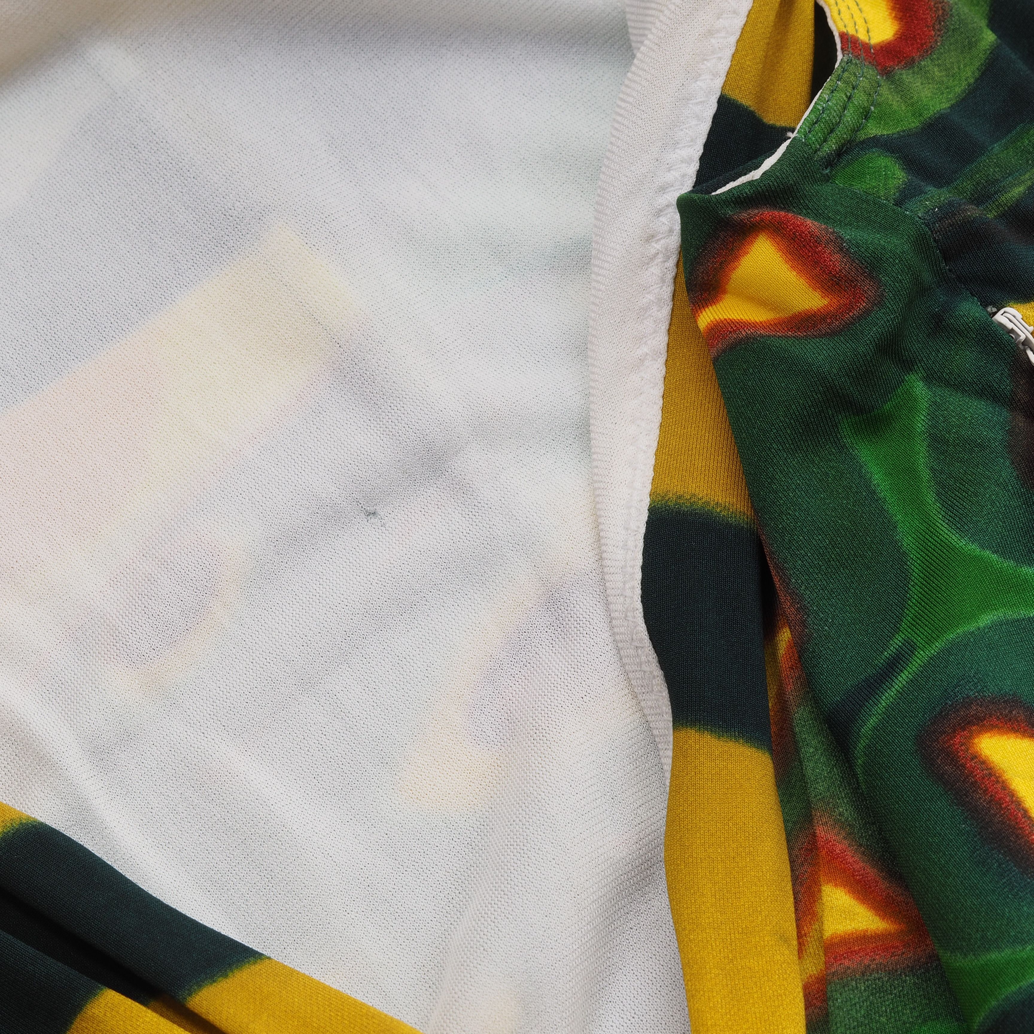 Roberto Cavalli Roberto Cavalli Women's Yellow Green Abstract Print Dress Size S / US 4 / IT 40 - 6 Thumbnail