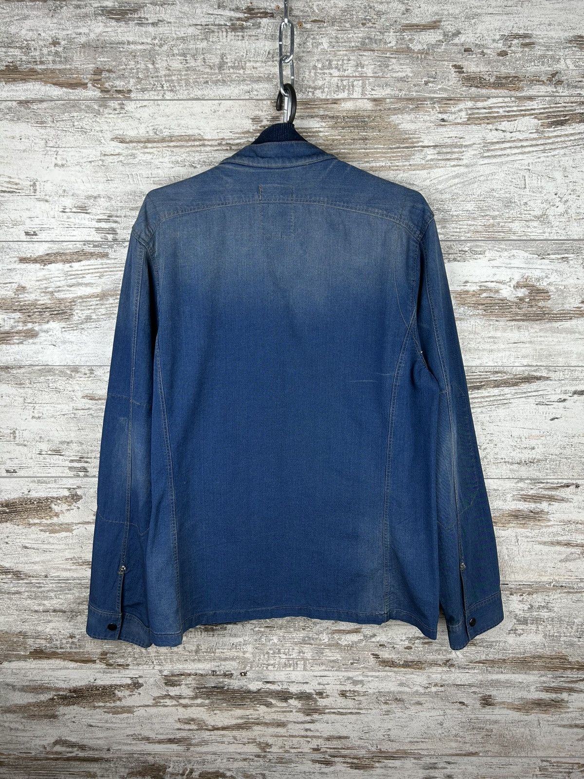 G-Star × Vintage Mens G Star Raw Denim Jacket overshot streetwear y2k Size US L / EU 52-54 / 3 - 6 Thumbnail