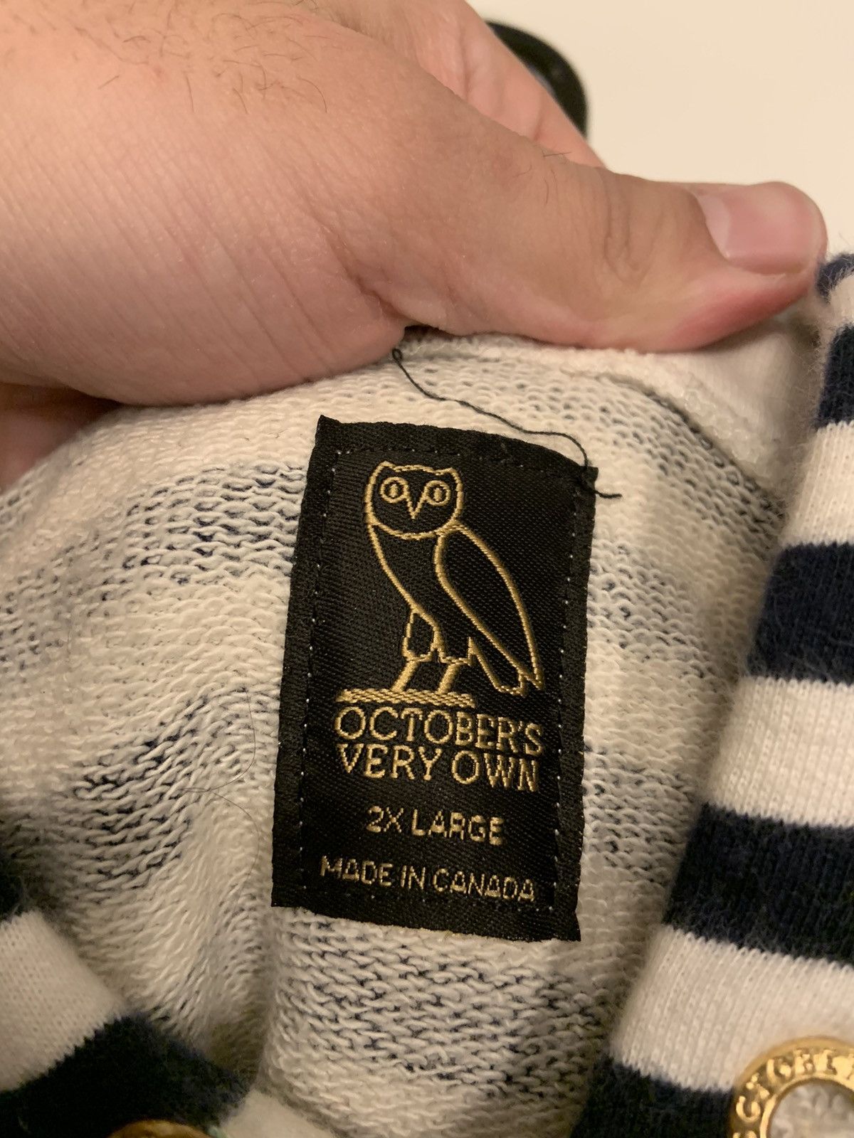 October's Very Own OVO Stripped hoodie 2017 Size US XXL / EU 58 / 5 - 6 Thumbnail