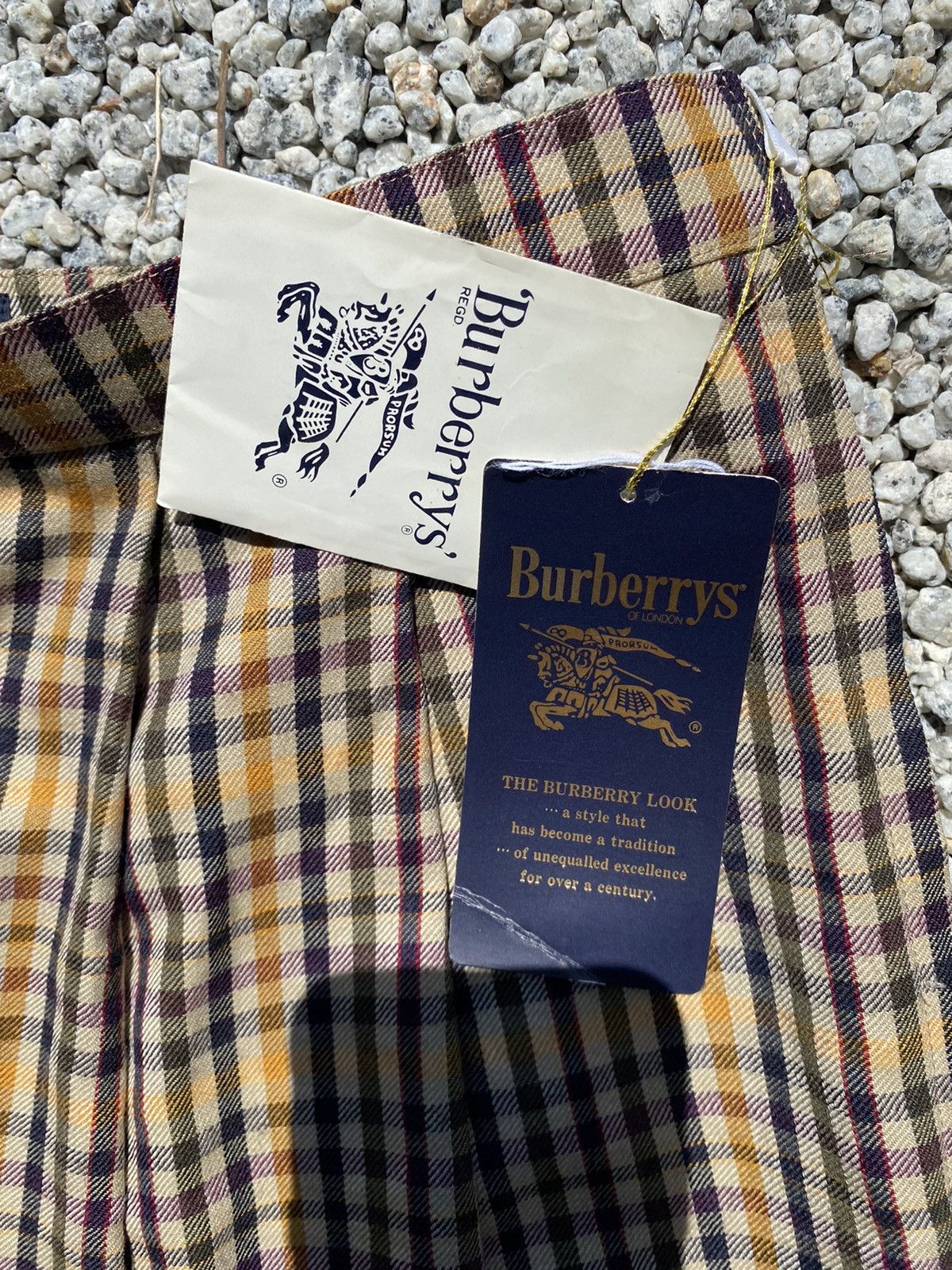 Burberry Prorsum Vintage Burberrys Midi Skirt Size 29" - 4 Thumbnail