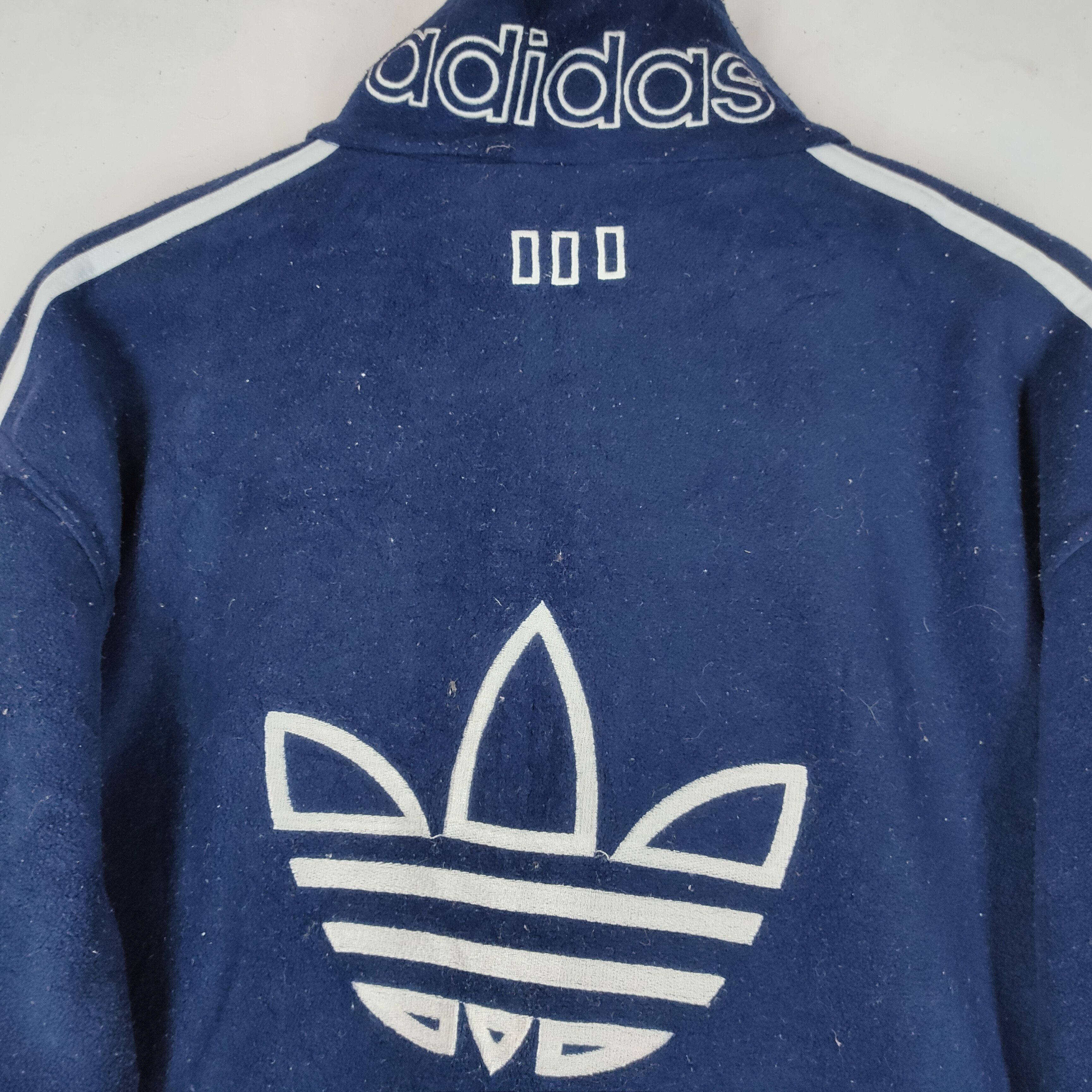 Adidas Vintage ADIDAS Embroid Logo Spellout FullZipper Fleece Size US L / EU 52-54 / 3 - 10 Thumbnail