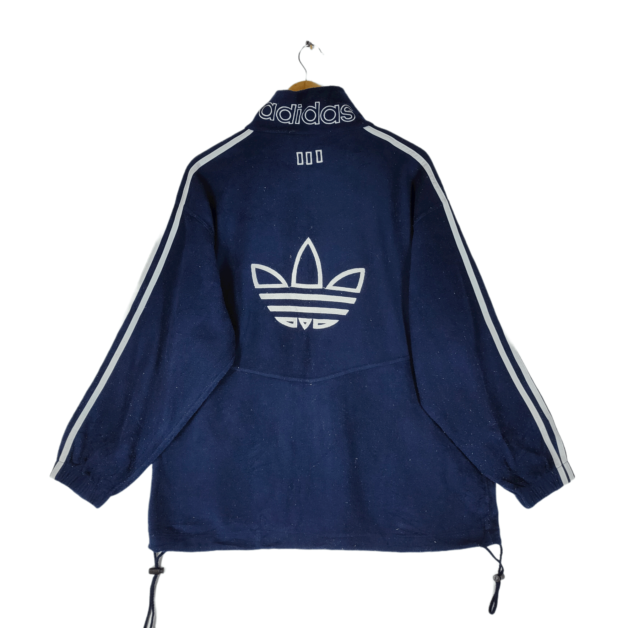 Adidas Vintage ADIDAS Embroid Logo Spellout FullZipper Fleece Size US L / EU 52-54 / 3 - 1 Thumbnail