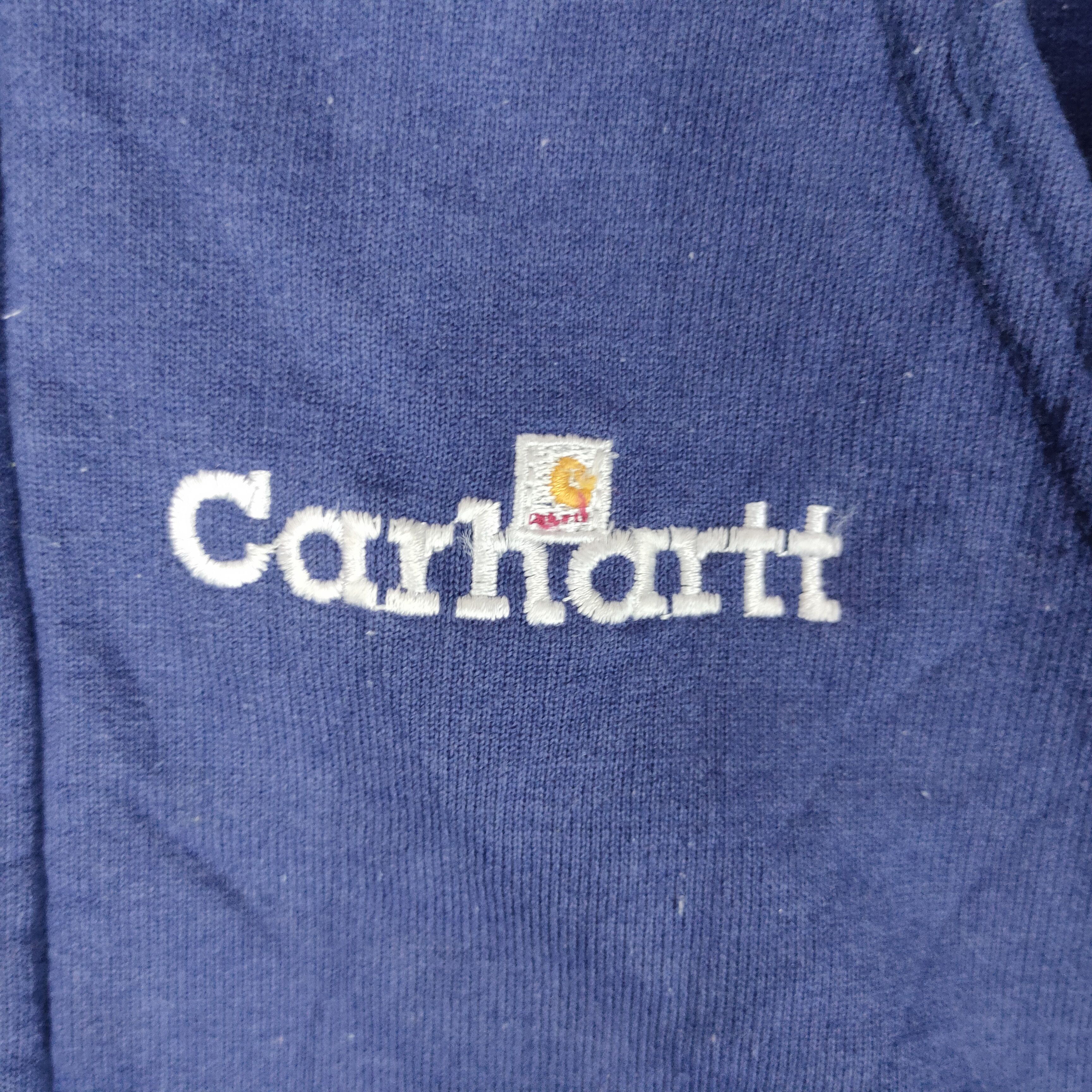 Carhartt Vintage CARHARTT Embroidery Spellout Heavy L Size Hoodie Size US L / EU 52-54 / 3 - 2 Thumbnail