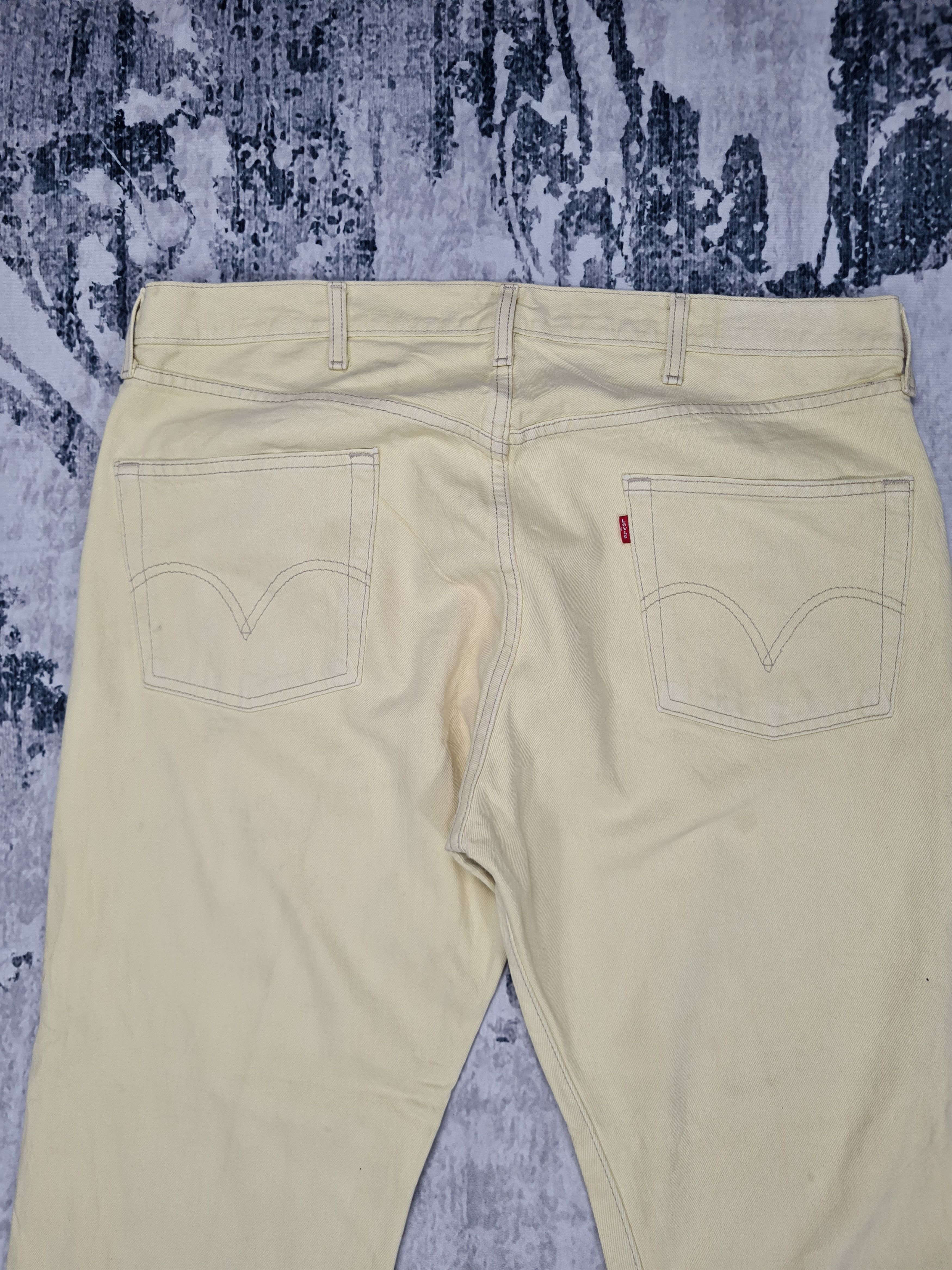 Levi's Vintage LEVIS 501 Light Wash Cream Size 41X29 Jeans L0250 Size US 41 - 7 Thumbnail
