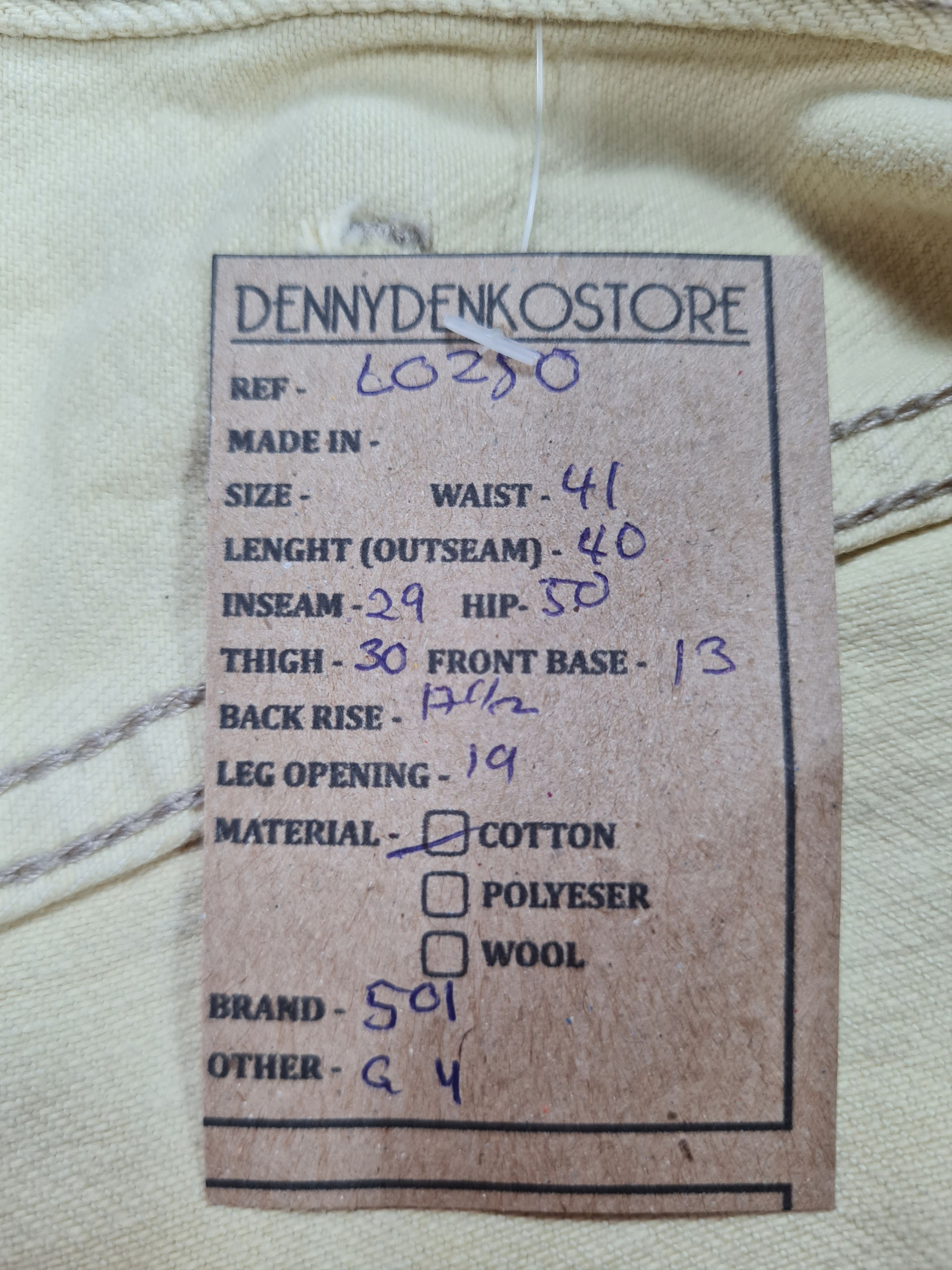 Levi's Vintage LEVIS 501 Light Wash Cream Size 41X29 Jeans L0250 Size US 41 - 11 Thumbnail