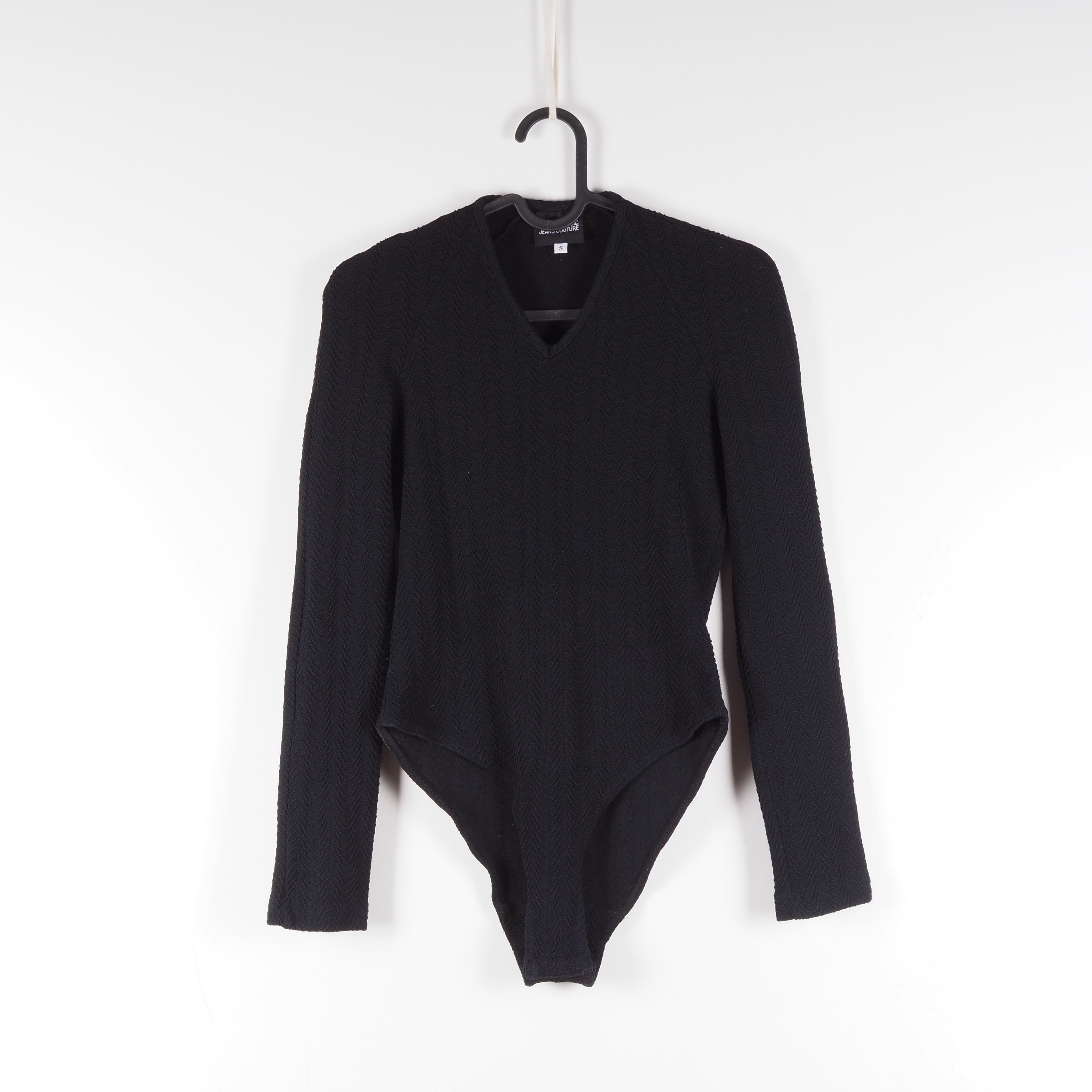 Versace Jeans Couture Versace Jeans Couture Vintage 90s Women's Black Bodysuit Top Size S / US 4 / IT 40 - 5 Thumbnail