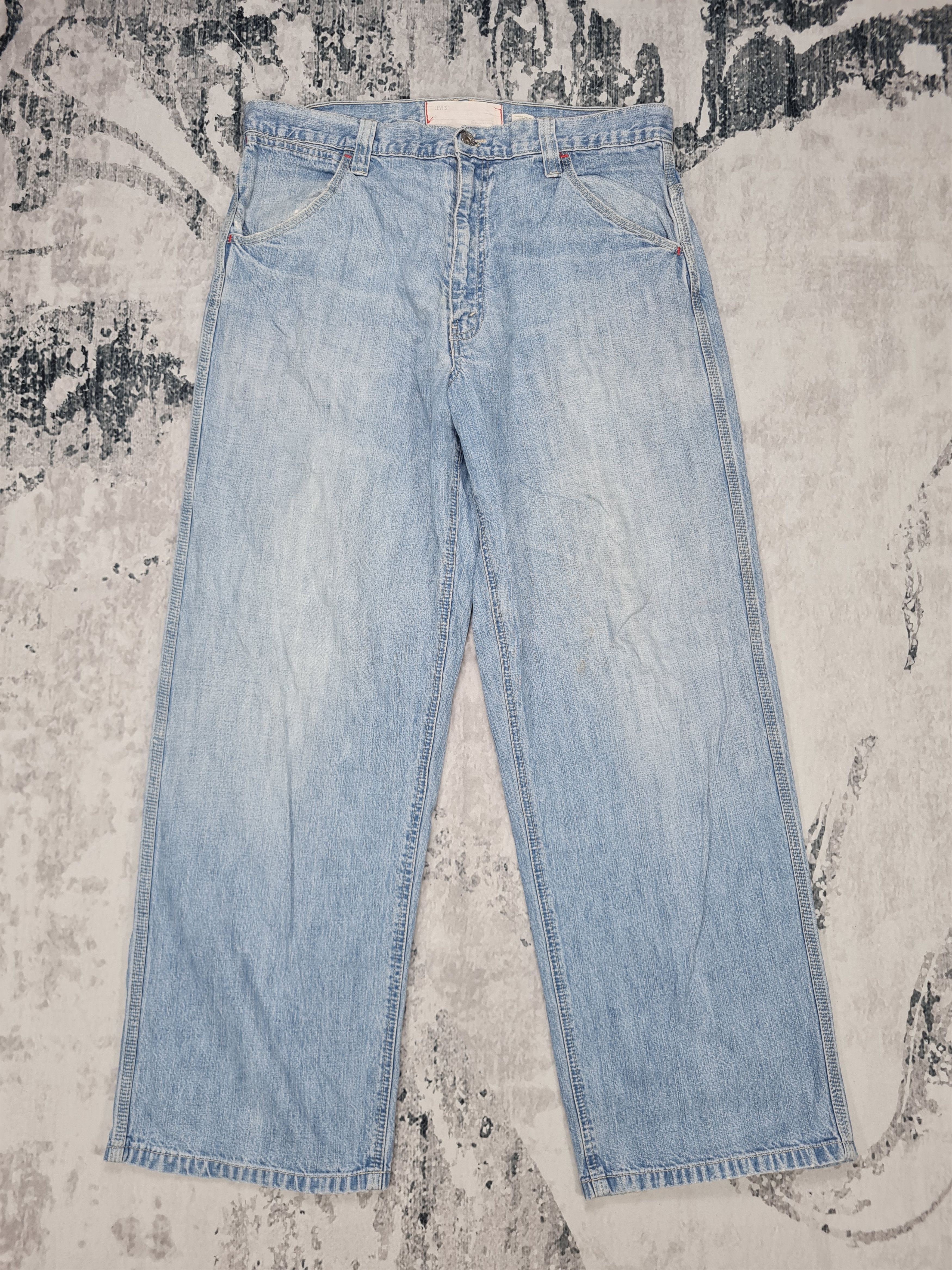 Levi's Vintage Clothing Vintage LEVIS Light Wash Baggy Size 35X30 Jeans L0223 Size US 35 - 2 Thumbnail