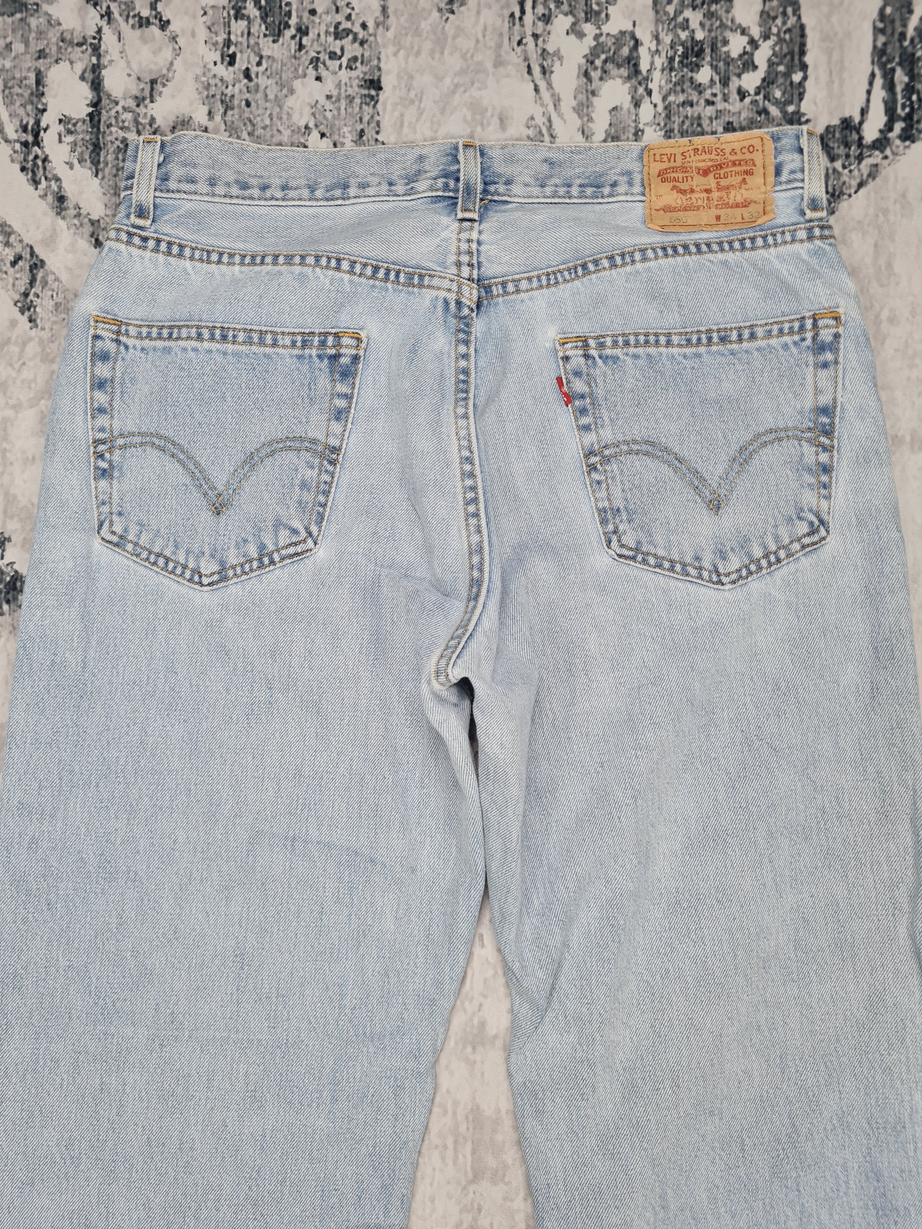 Levi's Vintage Clothing Vintage LEVIS 550 Light Wash Stain Size 34X31 Jeans L0215 Size US 34 / EU 50 - 6 Thumbnail