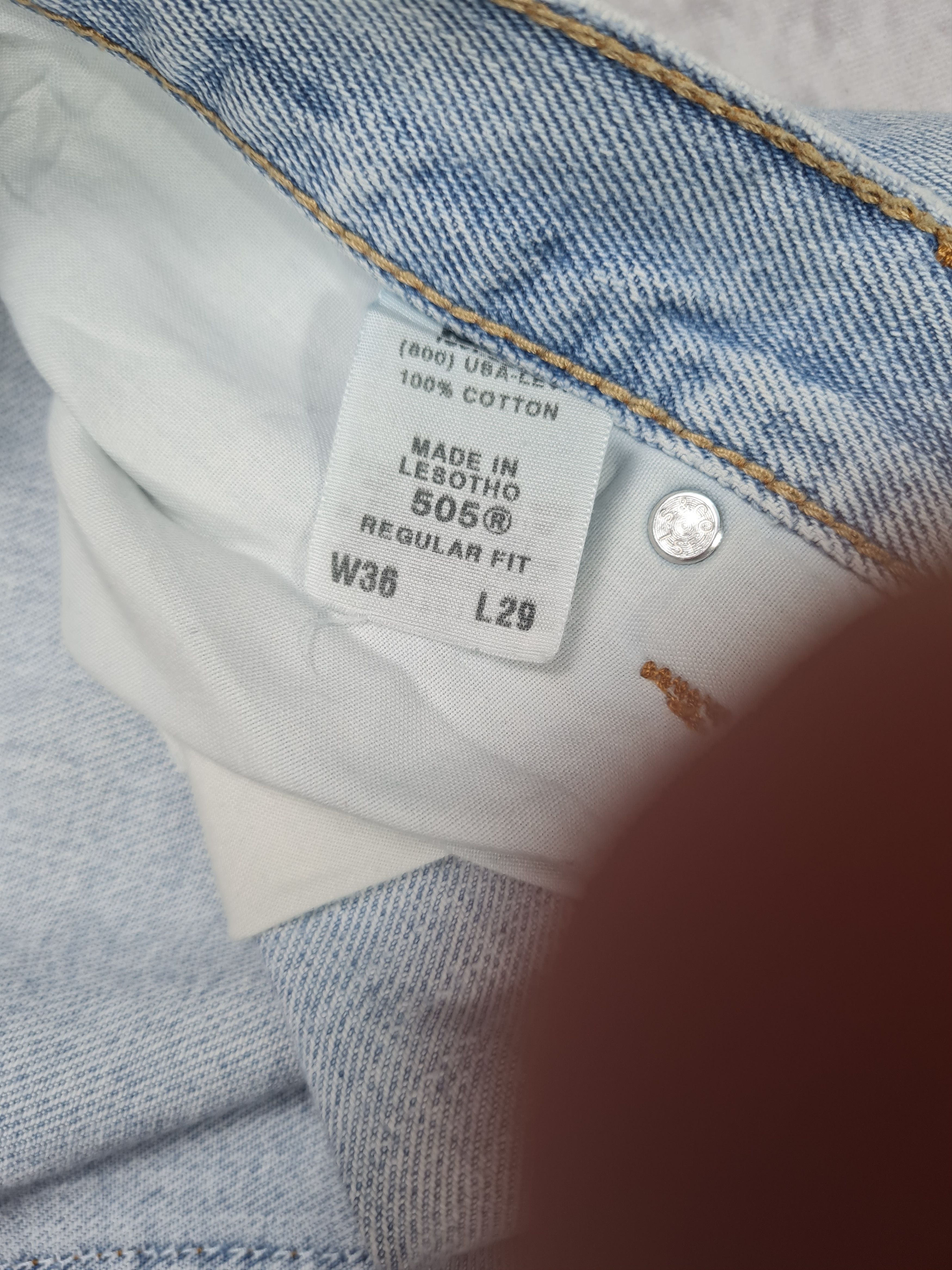 Levi's Vintage LEVIS 505 Light Wash Faded Size 38X28.5 Jeans L0209 Size US 38 / EU 54 - 10 Thumbnail