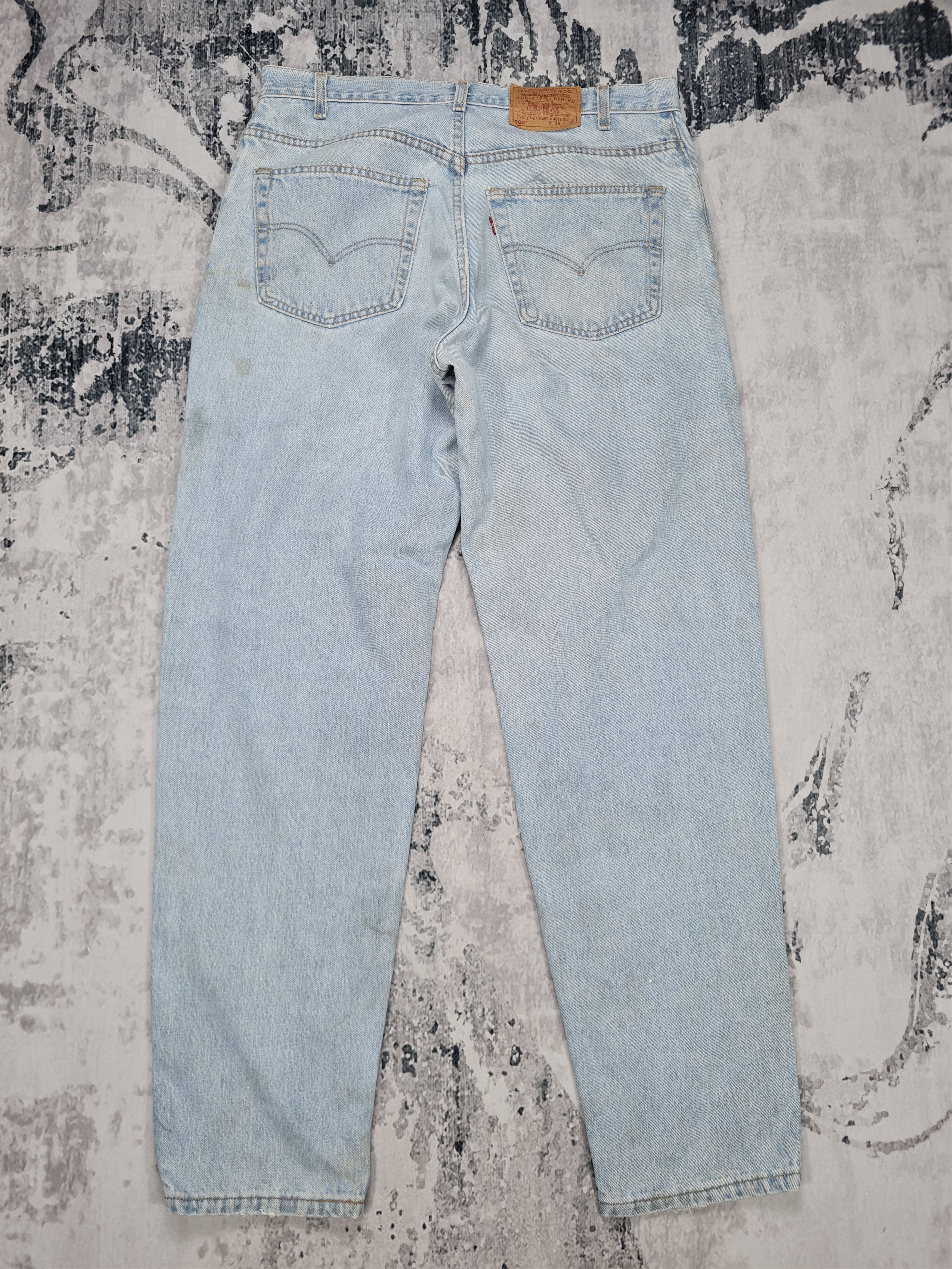Levi's Vintage LEVIS 560 Light Wash Rusty Size 38X34 Jeans L0232 Size US 38 / EU 54 - 2 Thumbnail