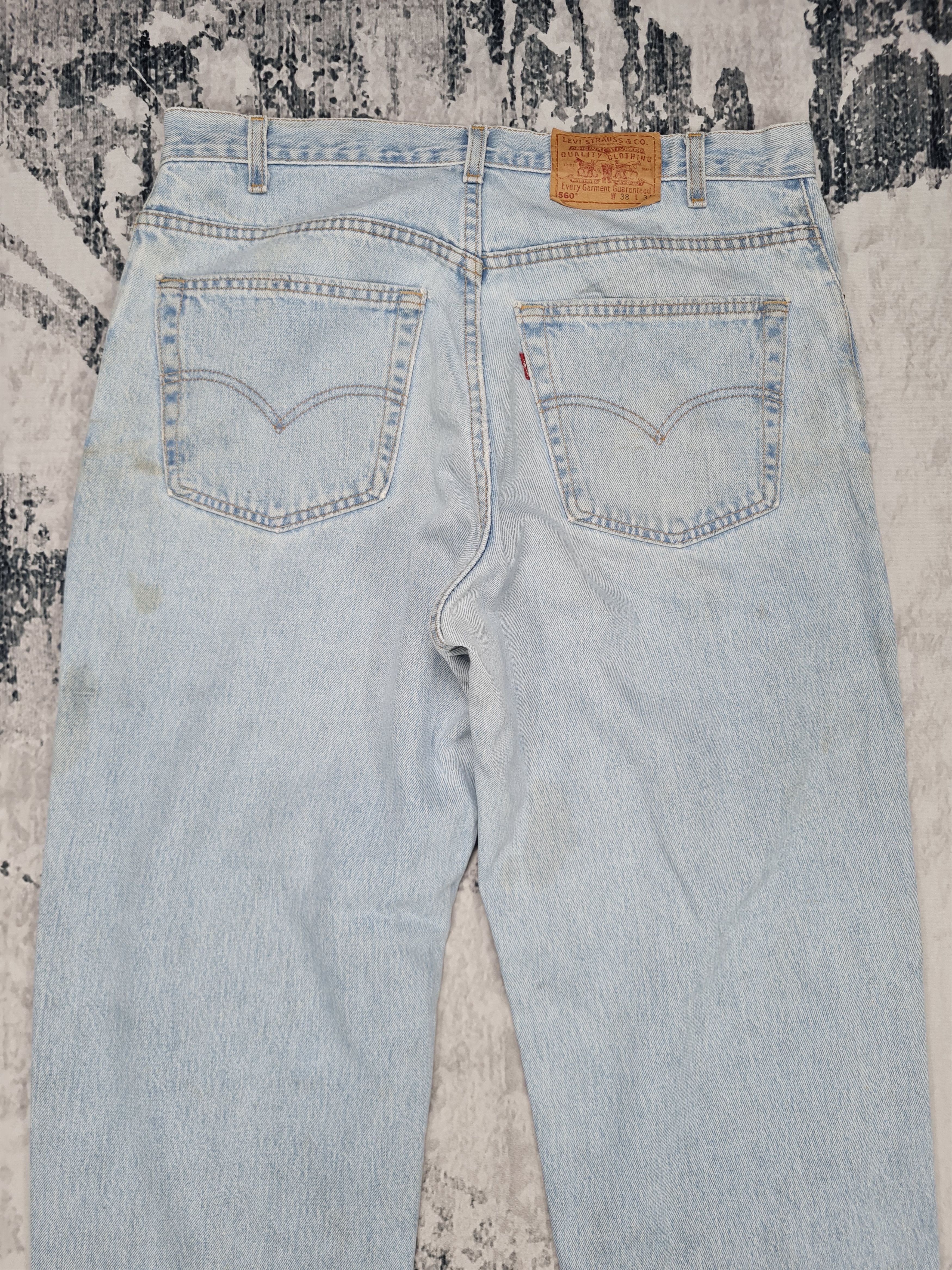 Levi's Vintage LEVIS 560 Light Wash Rusty Size 38X34 Jeans L0232 Size US 38 / EU 54 - 6 Thumbnail