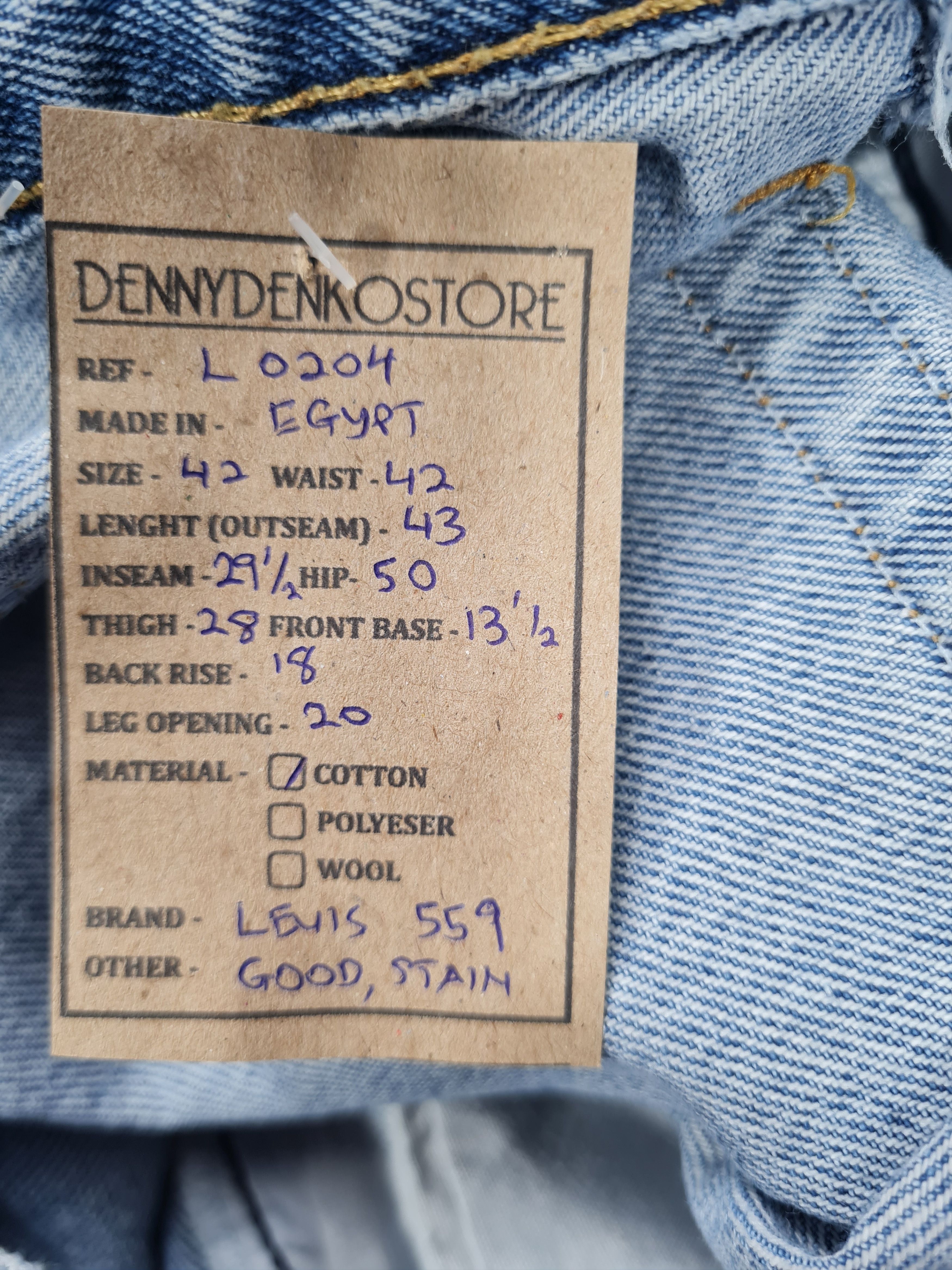 Levi's Vintage LEVIS 559 Light Wash Faded Size 42X29.5 Jeans L0204 Size US 42 / EU 58 - 12 Thumbnail