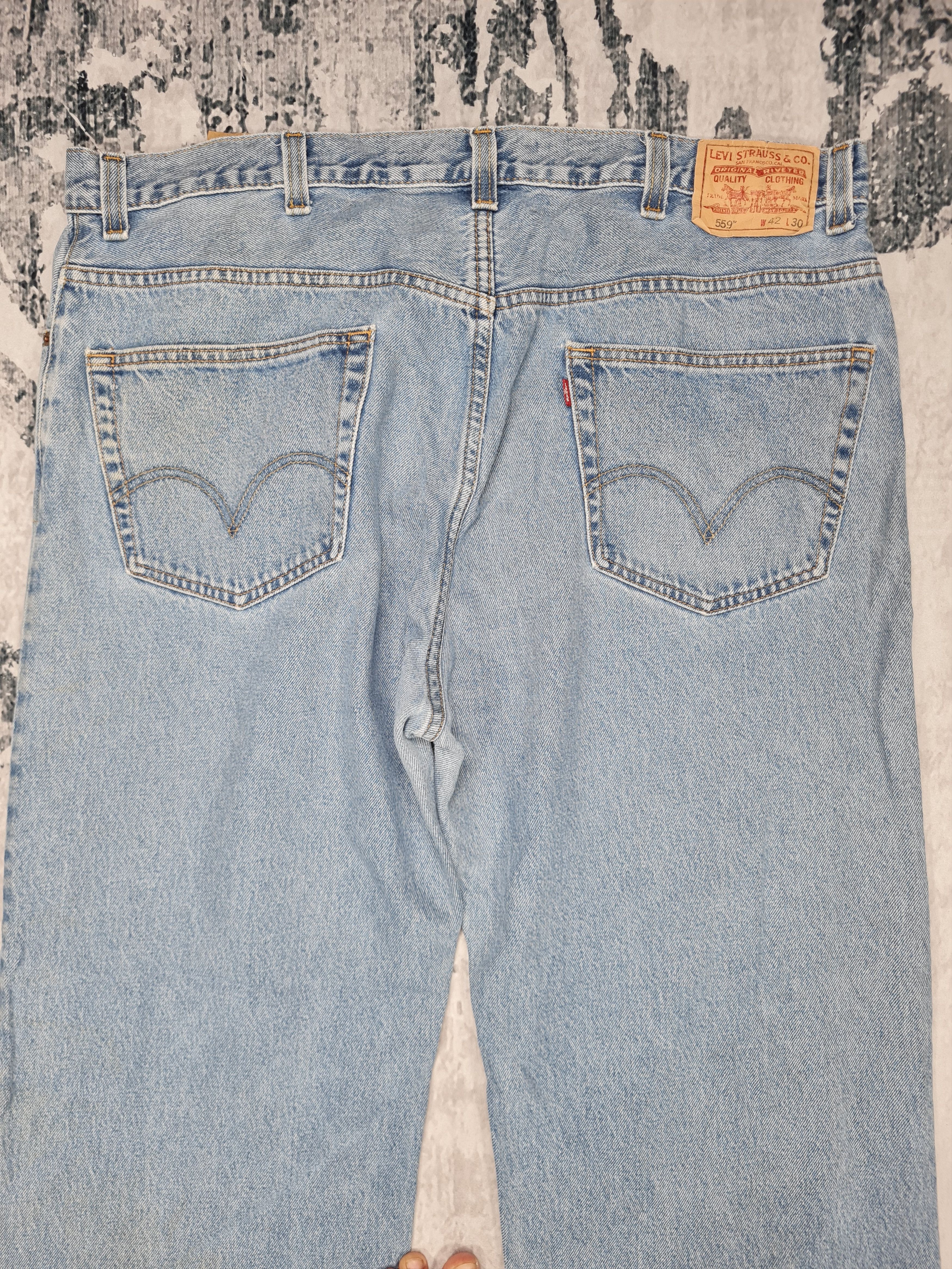 Levi's Vintage LEVIS 559 Light Wash Faded Size 42X29.5 Jeans L0204 Size US 42 / EU 58 - 7 Thumbnail