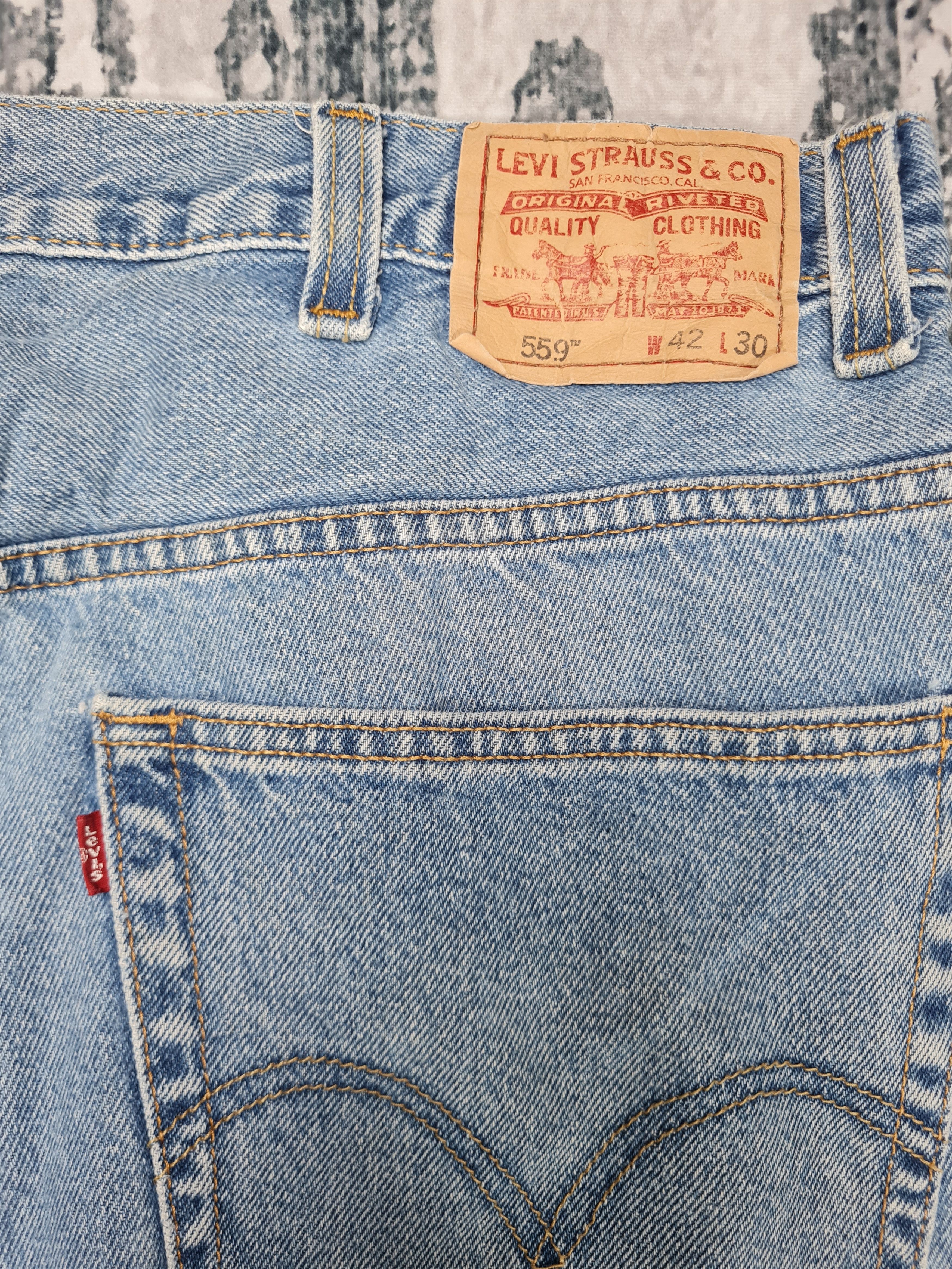 Levi's Vintage LEVIS 559 Light Wash Faded Size 42X29.5 Jeans L0204 Size US 42 / EU 58 - 9 Thumbnail