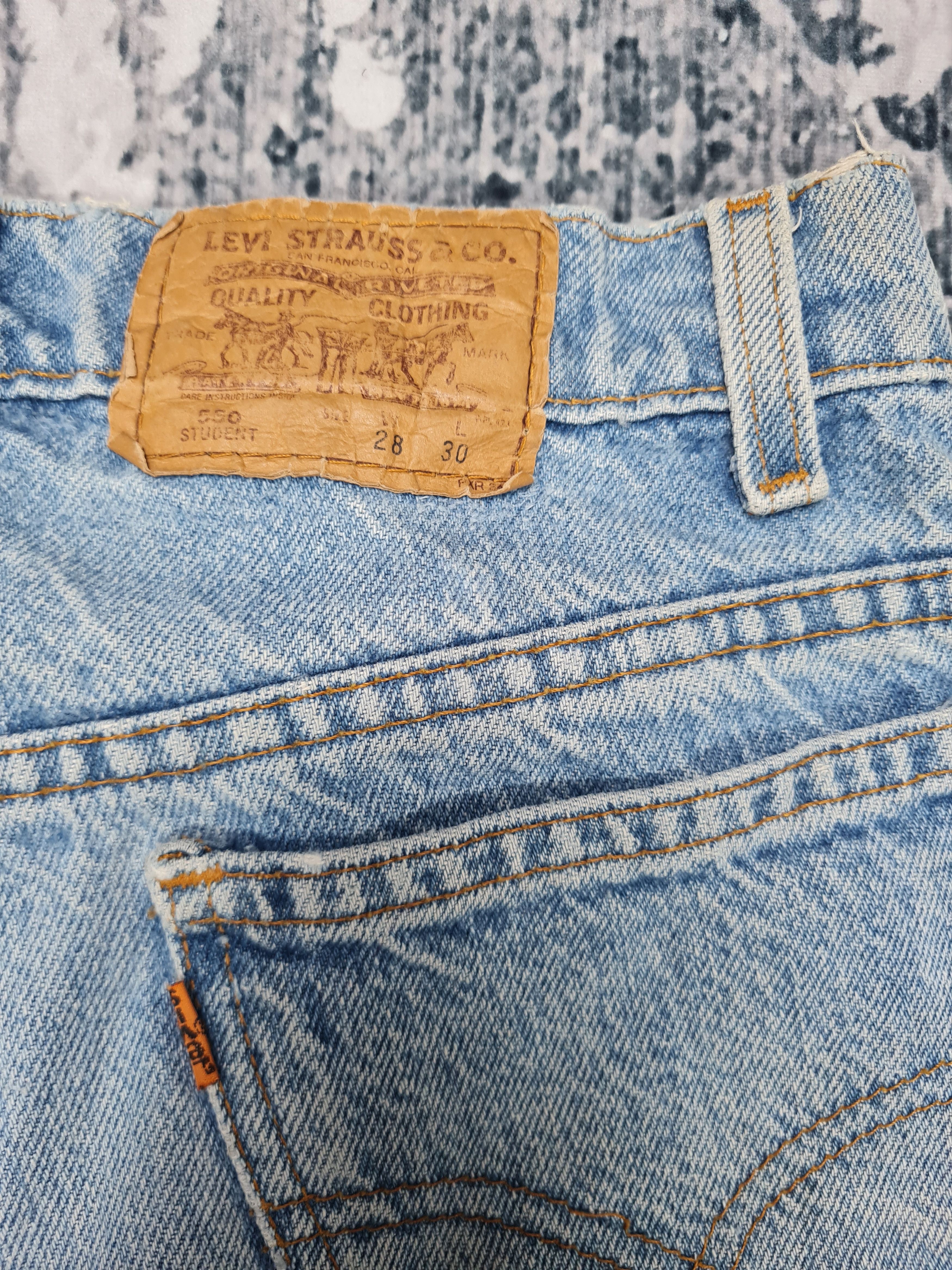 Levi's Vintage Clothing Vtg LEVIS 550 Student High Rise Faded27X29.5 Jeans L0210 Size US 27 - 7 Thumbnail