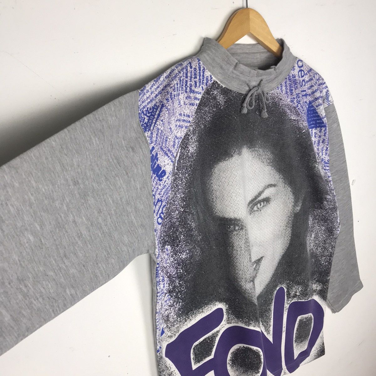 Japanese Brand × Vintage Vintage 90s Jane Fonda Over Print Turtle Neck Size US L / EU 52-54 / 3 - 7 Thumbnail