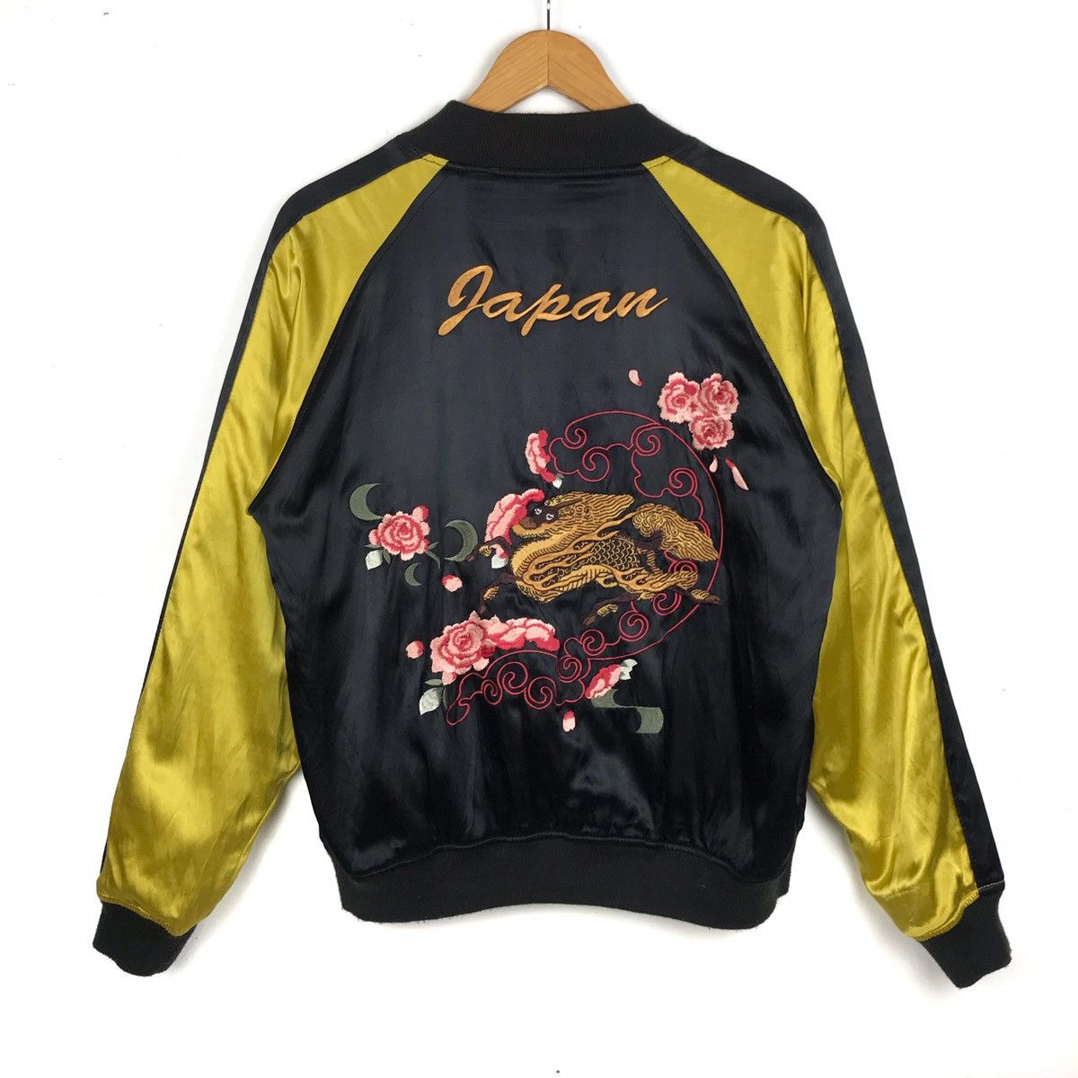 Japanese Brand × Vintage Vintage 90s SUKAJAN Giesha floral reversible velvet rayon Size US M / EU 48-50 / 2 - 3 Thumbnail