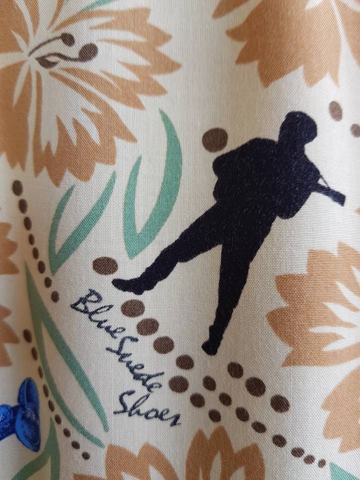 Les Artists ELVIS PRESLEY BLUE SUEDE SHOES HAWAIIAN SHIRT , L Size US L / EU 52-54 / 3 - 12 Thumbnail