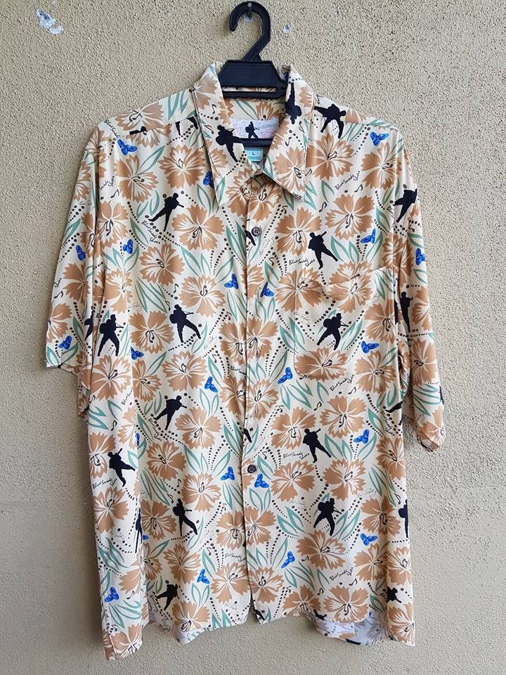 Les Artists ELVIS PRESLEY BLUE SUEDE SHOES HAWAIIAN SHIRT , L Size US L / EU 52-54 / 3 - 3 Thumbnail