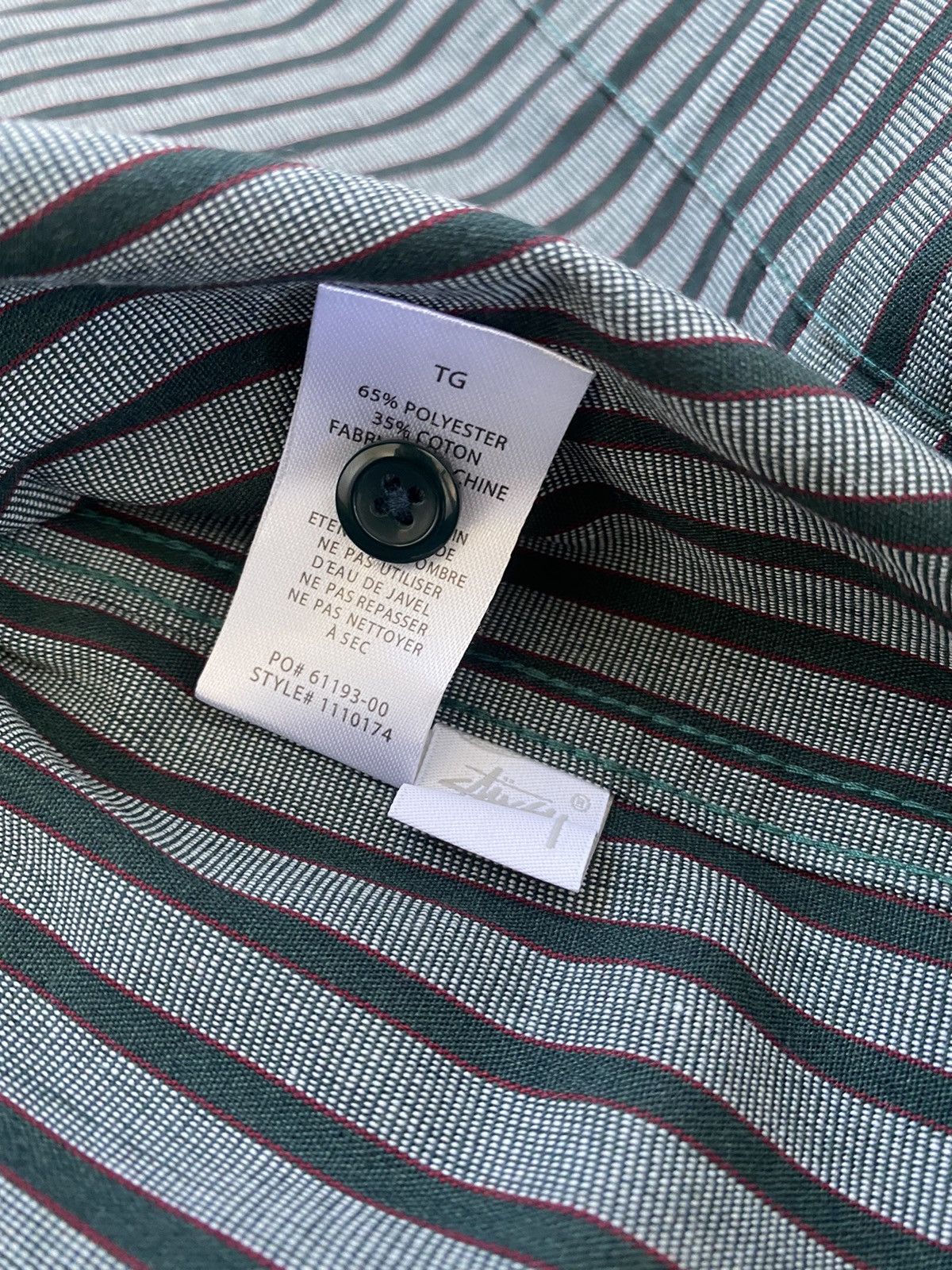 STUSSY STRIPED GARAGE SHIRT STRIPE – BLENDS