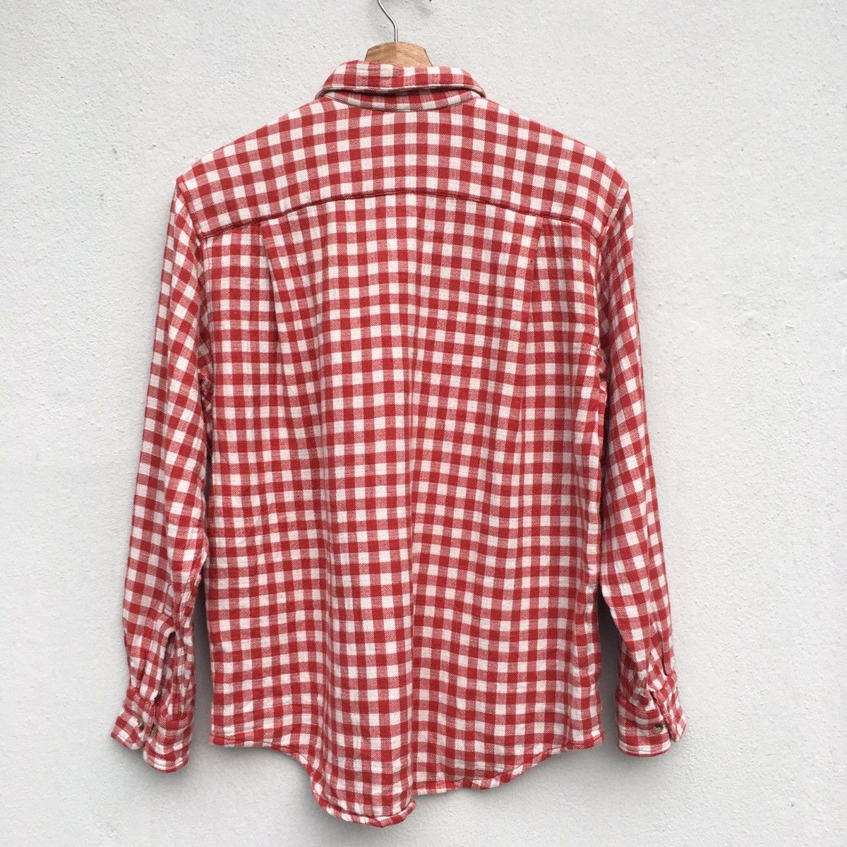 Flannel × Japanese Brand × PERSON'S Person’s Red Checked Button Up Shirt Size US M / EU 48-50 / 2 - 2 Thumbnail