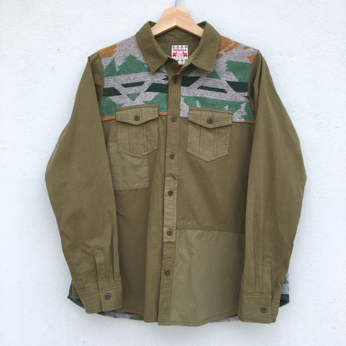Japanese Brand Japanese Patchwork Navajo Shirt Size US M / EU 48-50 / 2 - 2 Thumbnail