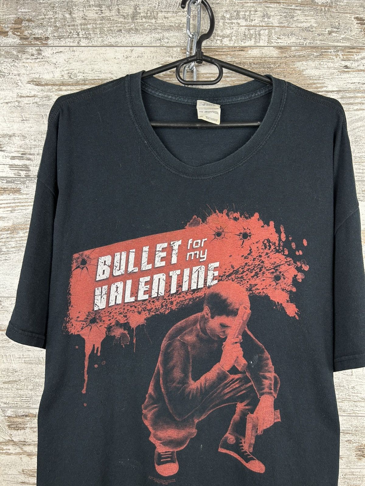 Band Tees × Vintage Mens Vintage Bullet for My Valentine T Shirt rock band tee Size US XL / EU 56 / 4 - 2 Thumbnail