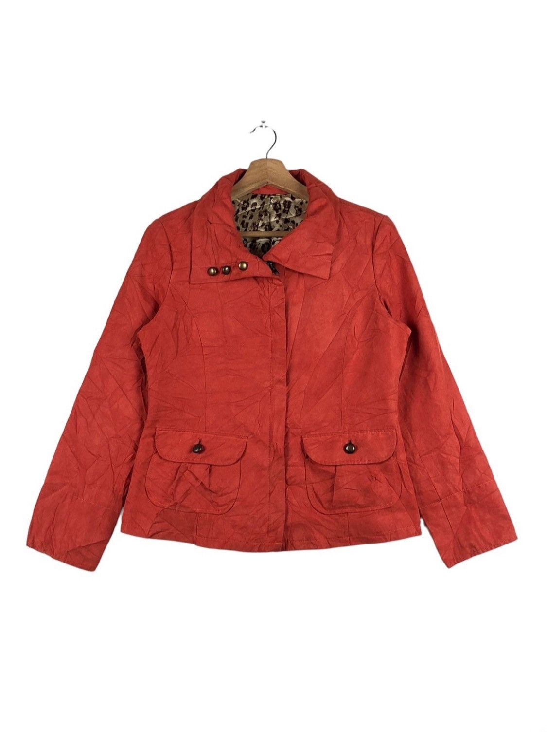 Japanese Brand Japanese Designer PSTM Women Leopard Lining Jacket Size M / US 6-8 / IT 42-44 - 1 Thumbnail