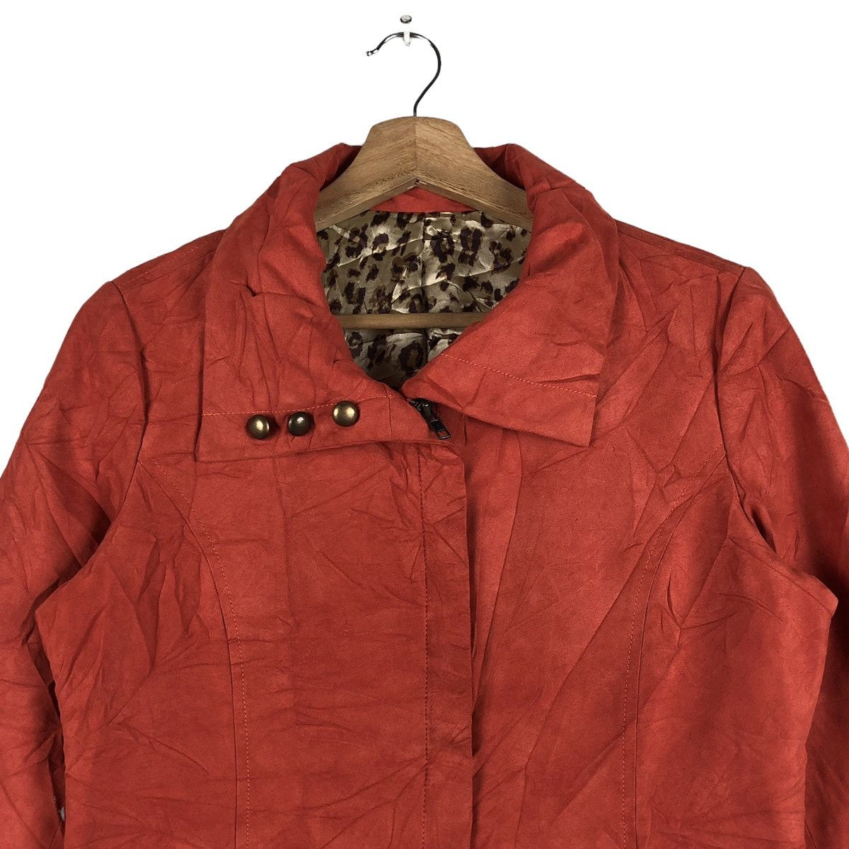 Japanese Brand Japanese Designer PSTM Women Leopard Lining Jacket Size M / US 6-8 / IT 42-44 - 3 Thumbnail