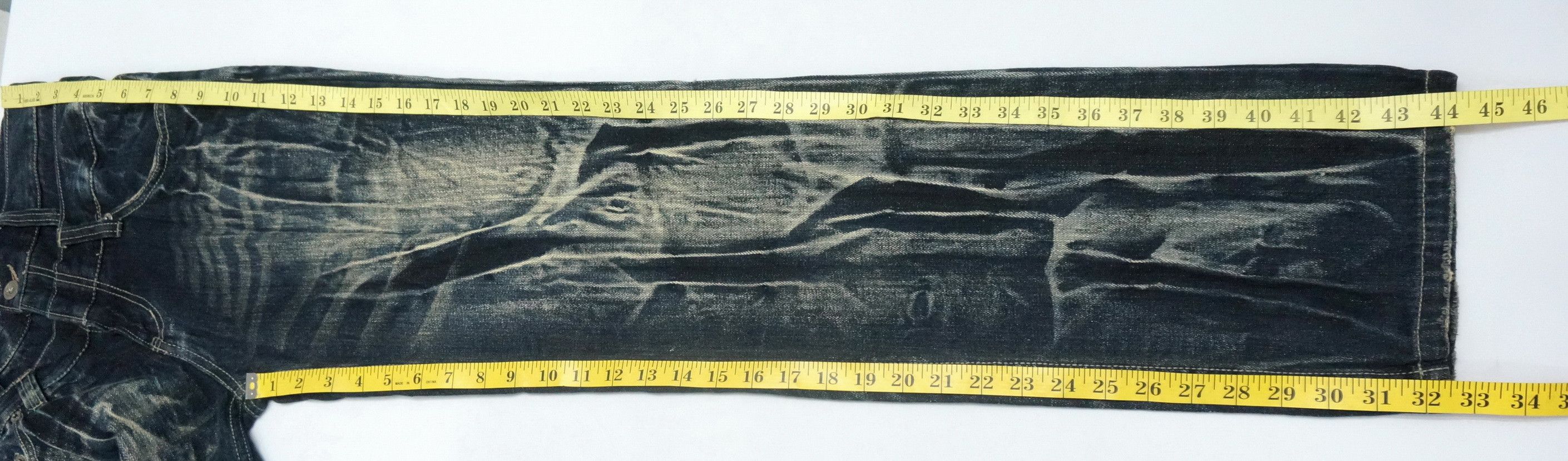 Japanese Brand Rare Vtg NYLAUS Double waist Acid Wash Spellout Emb Jeans Size US 32 / EU 48 - 11 Thumbnail