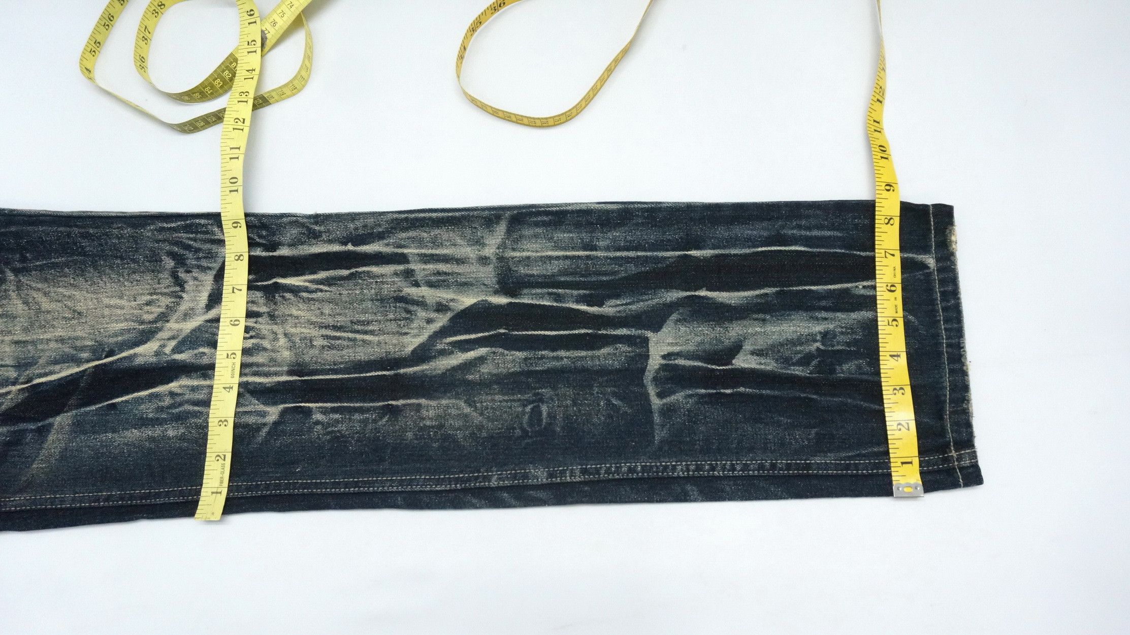 Japanese Brand Rare Vtg NYLAUS Double waist Acid Wash Spellout Emb Jeans Size US 32 / EU 48 - 12 Thumbnail